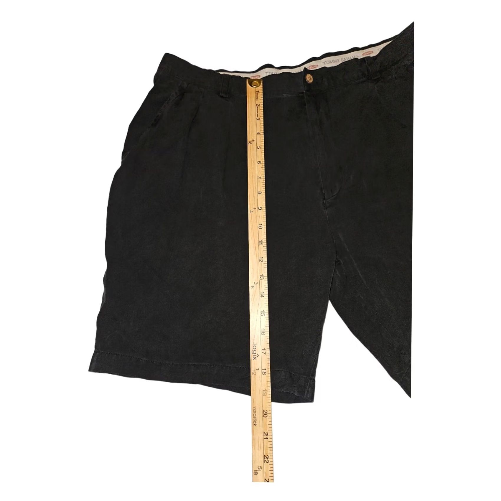 Tommy Bahama Tommy Bahama Silk Short Men's 40 Chino Black Pleated Relax Embroidered Vacation Size US 40 / EU 56 - 5 Thumbnail