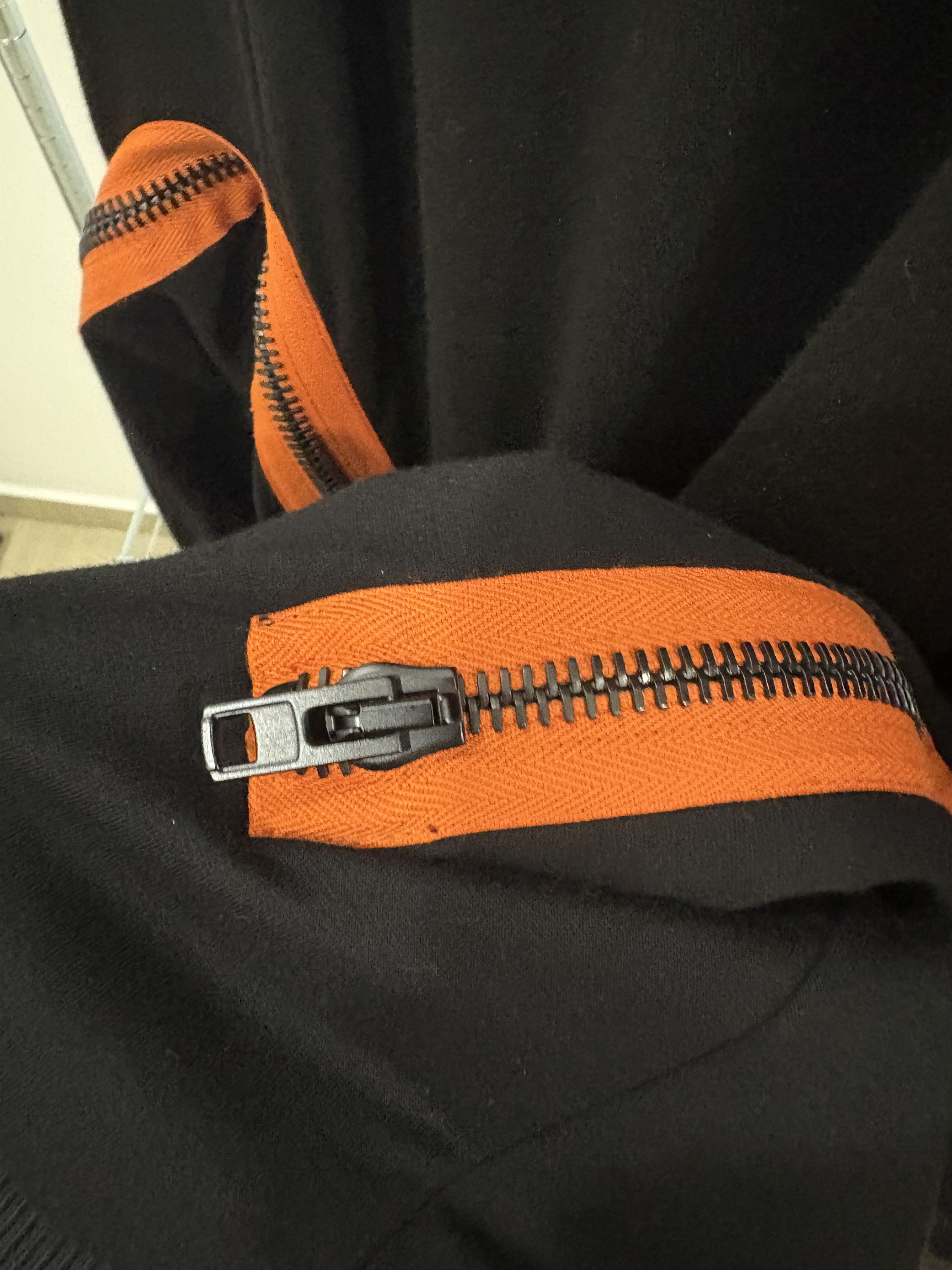 Givenchy Givenchy SS16 Orange Zip Sleeve Hoodie Size US XL / EU 56 / 4 - 6 Thumbnail