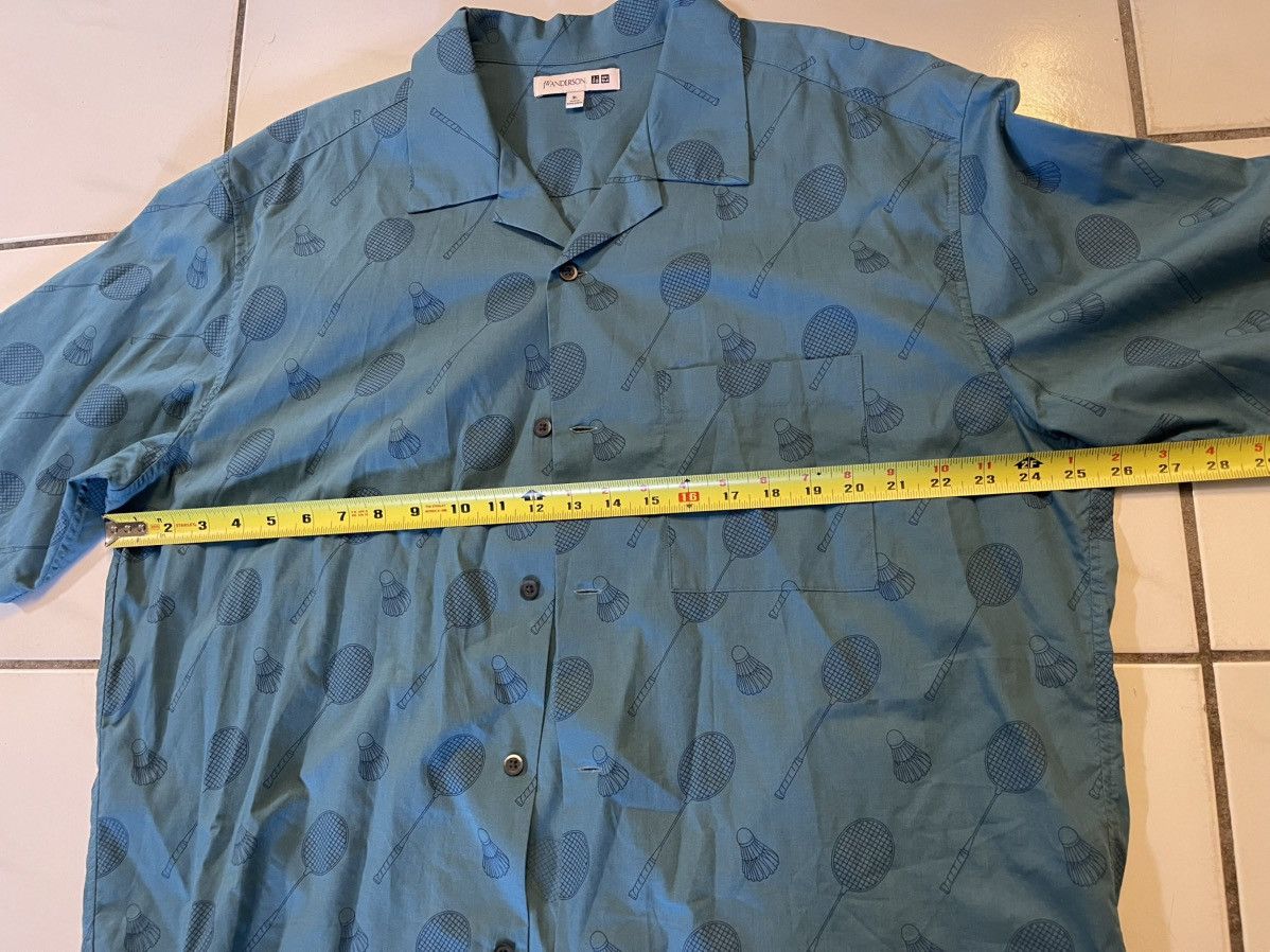 JW Anderson × Uniqlo Uniqlo x JW Anderson Shirt Men's XL Blue Printed Badminton Size US XL / EU 56 / 4 - 5 Thumbnail