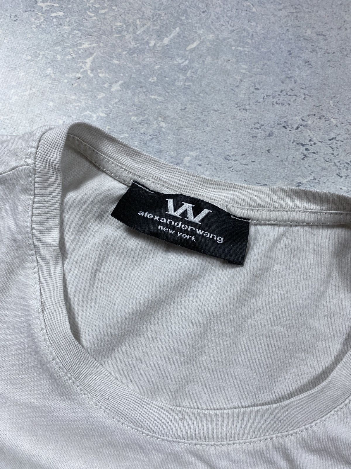 Alexander Wang Alexander Wang White T-Shirt With Big Logo Size Medium Size US M / EU 48-50 / 2 - 8 Thumbnail