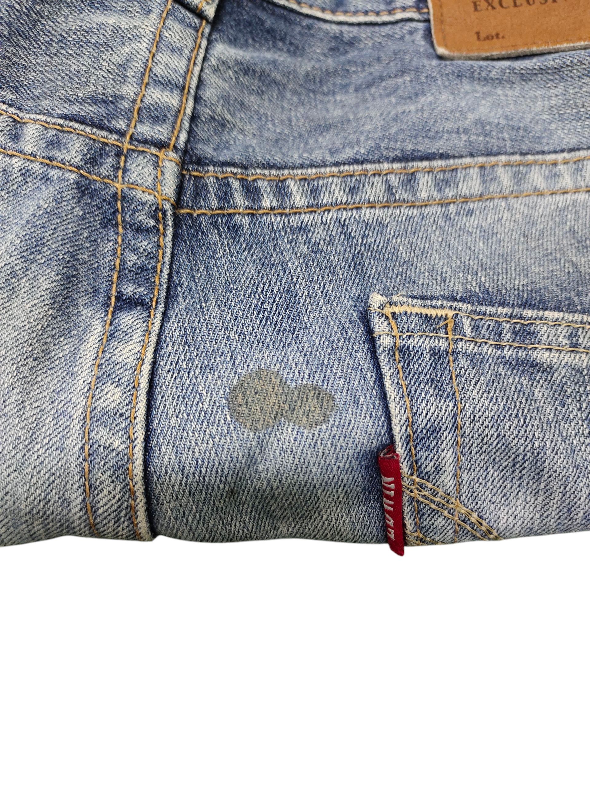 Number (N)ine × Undercover Vintage Edwin Xv Clawmark Distress Faded Denim Jeans Size US 32 / EU 48 - 11 Thumbnail