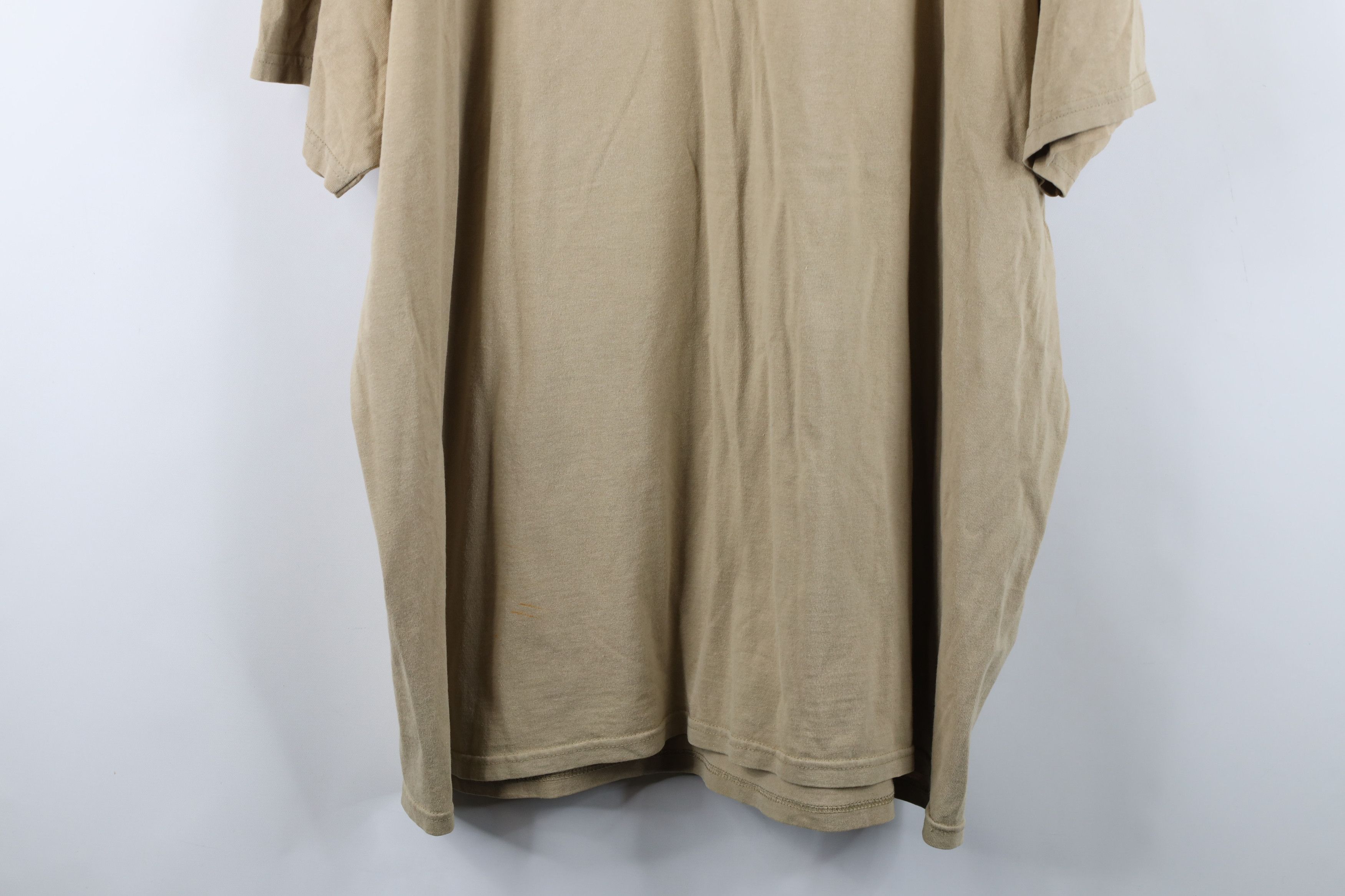 Nike Vintage Y2K Nike Travis Scott Mini Swoosh T-Shirt Sand Brown Size US XXL / EU 58 / 5 - 13 Thumbnail