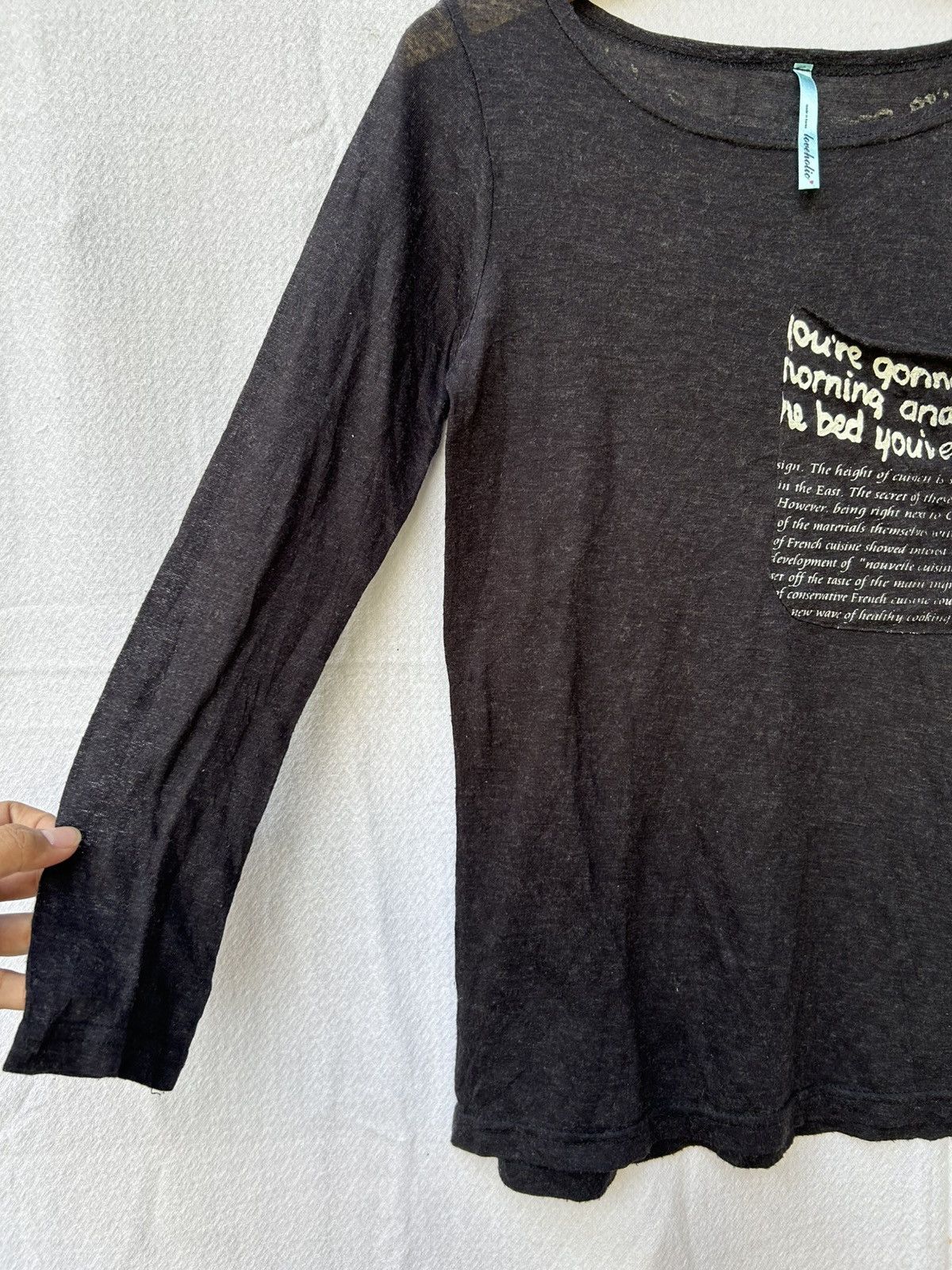If Six Was Nine × Japanese Brand × Le Grande Bleu (L.G.B.) Japanese mesh love holic poem longsleeve Size US M / EU 48-50 / 2 - 5 Thumbnail