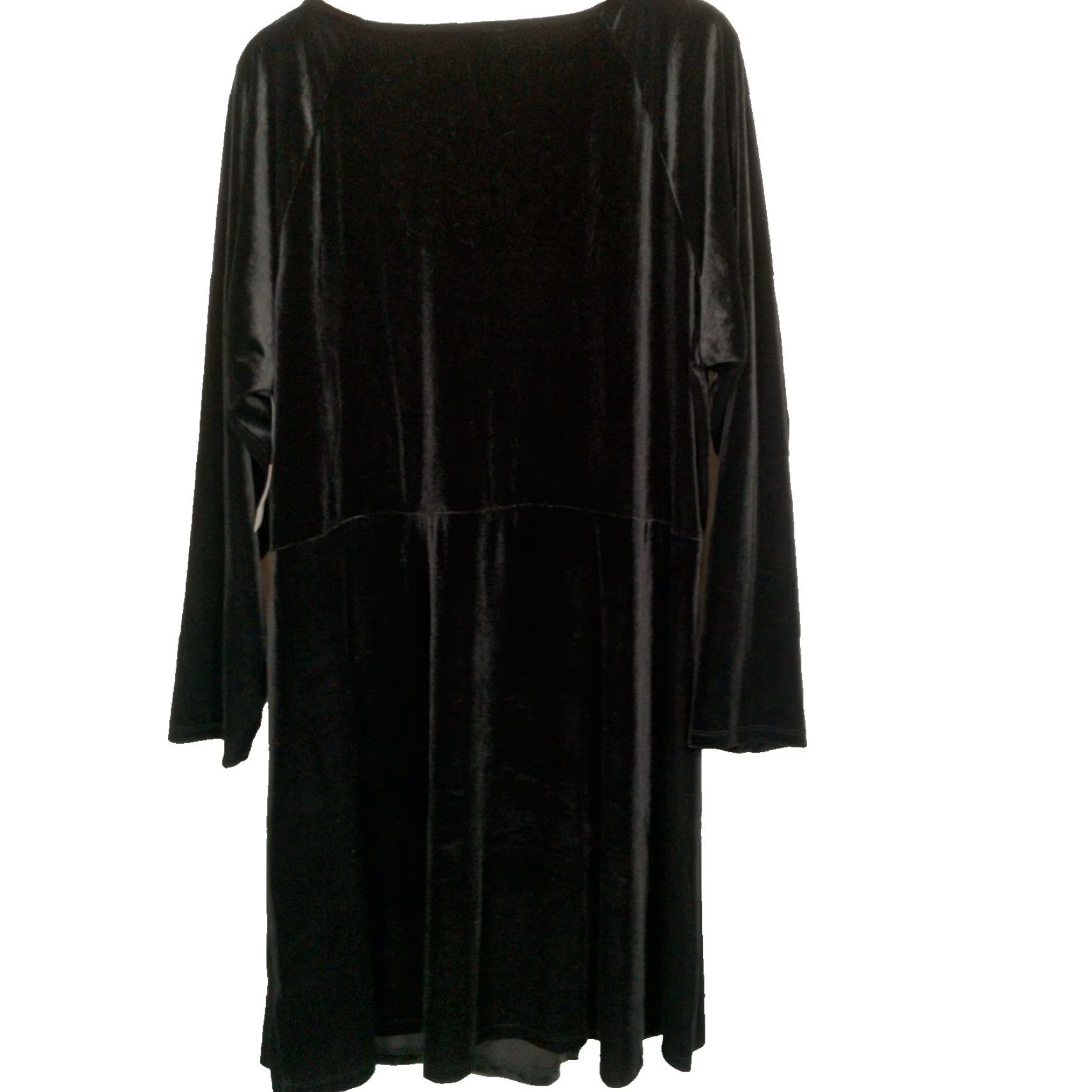 Old Navy Old Navy Dress Plus Size 4X Flare Mini Black Jack Stretch Velour Long Sleeve New Size XXL / US 16-18 / IT 52-54 - 2 Thumbnail