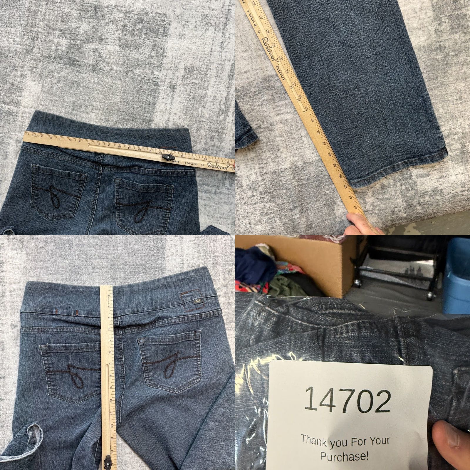 AG Jeans JAG Jeans Women Bootcut 33x31 High Rise Stretch Pull On Denim Jeans Blue Size 24" / US 00 / IT 34 - 8 Thumbnail