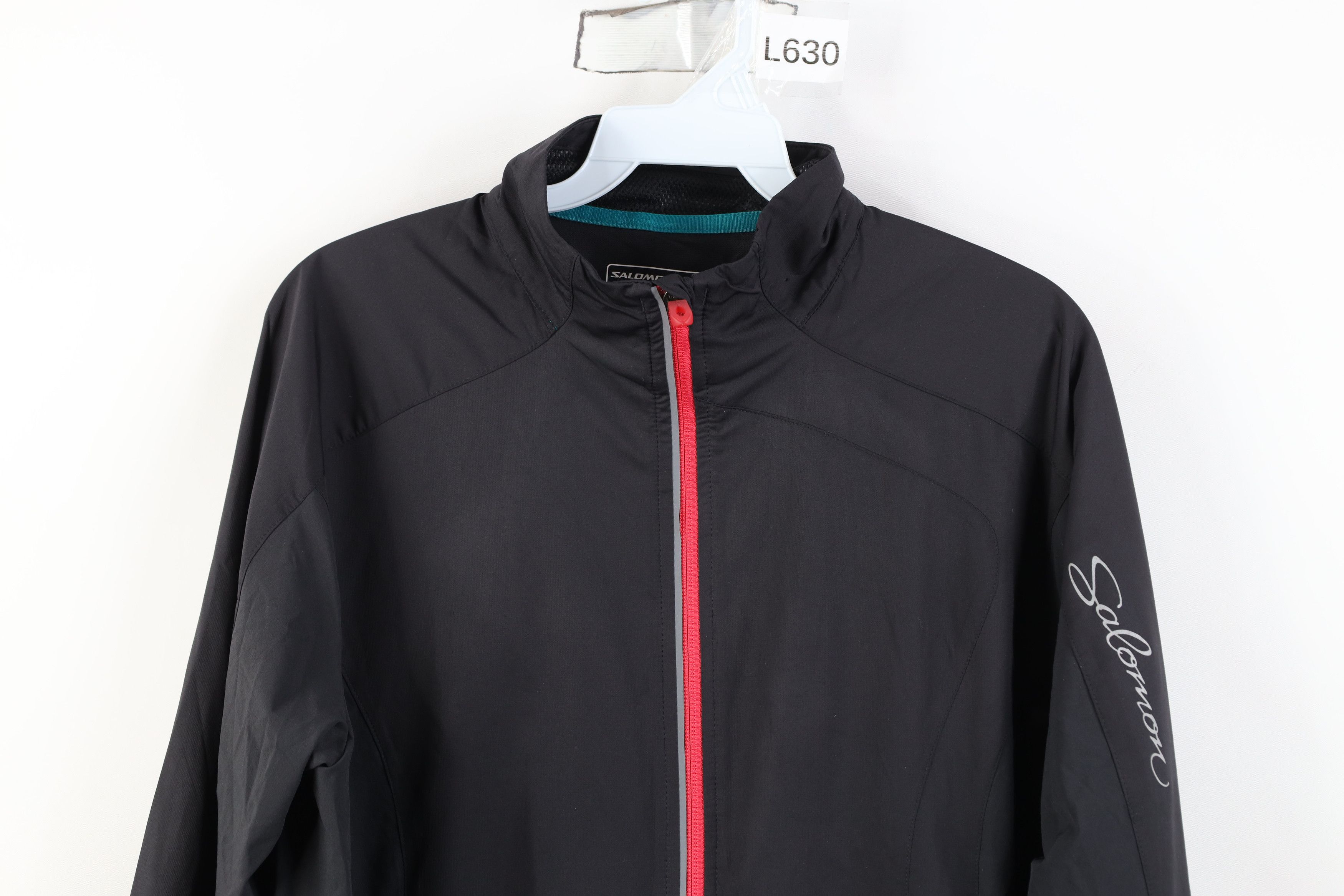 Salomon Salomon ClimaWind Full Zip Running Hiking Jacket Black Size L / US 10 / IT 46 - 2 Thumbnail