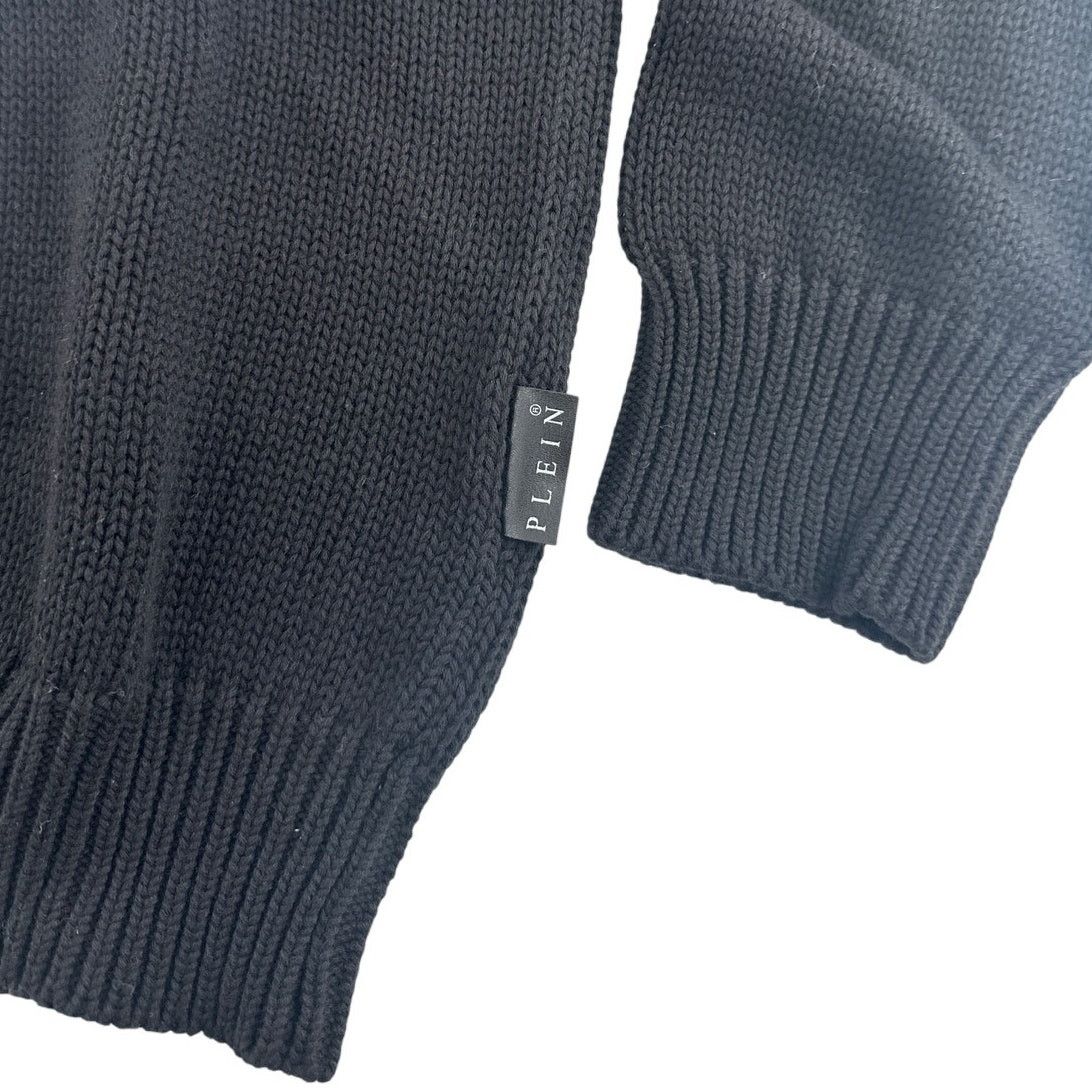 Philipp Plein Philipp Plein Blk Teddy Bear Round Neck Pullover Sweater XL Size US XL / EU 56 / 4 - 8 Thumbnail
