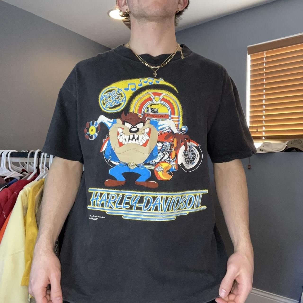 Harley Davidson Vintage Tasmanian Devil Harley Davidson T-Shirt Size US L / EU 52-54 / 3 - 1 Thumbnail