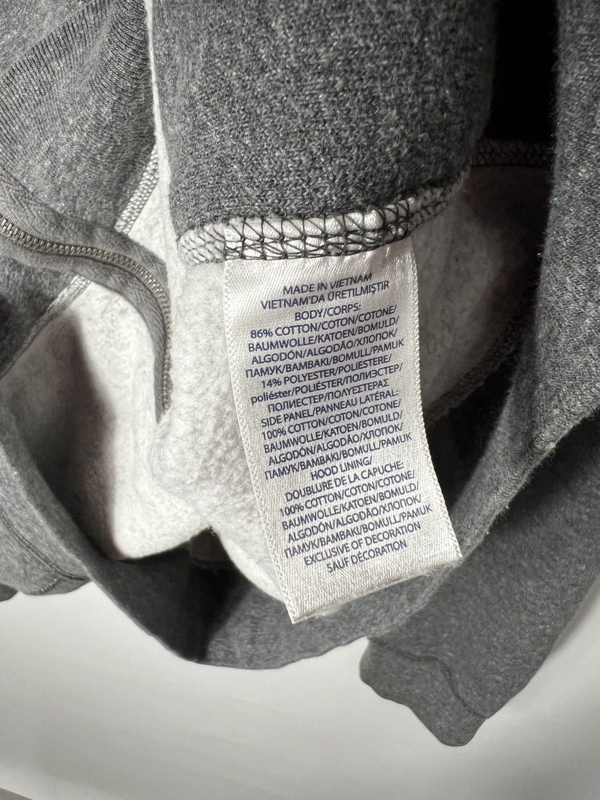 Polo Ralph Lauren Vintage streetwear y2k Polo Ralph Lauren Gray Zip Hoodie Size US XXL / EU 58 / 5 - 6 Thumbnail