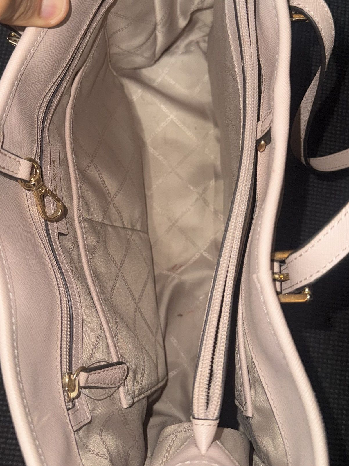 Michael Kors Michael Kors Medium Pink Blush Pebbled leather Shoulder Bag Size ONE SIZE - 6 Thumbnail