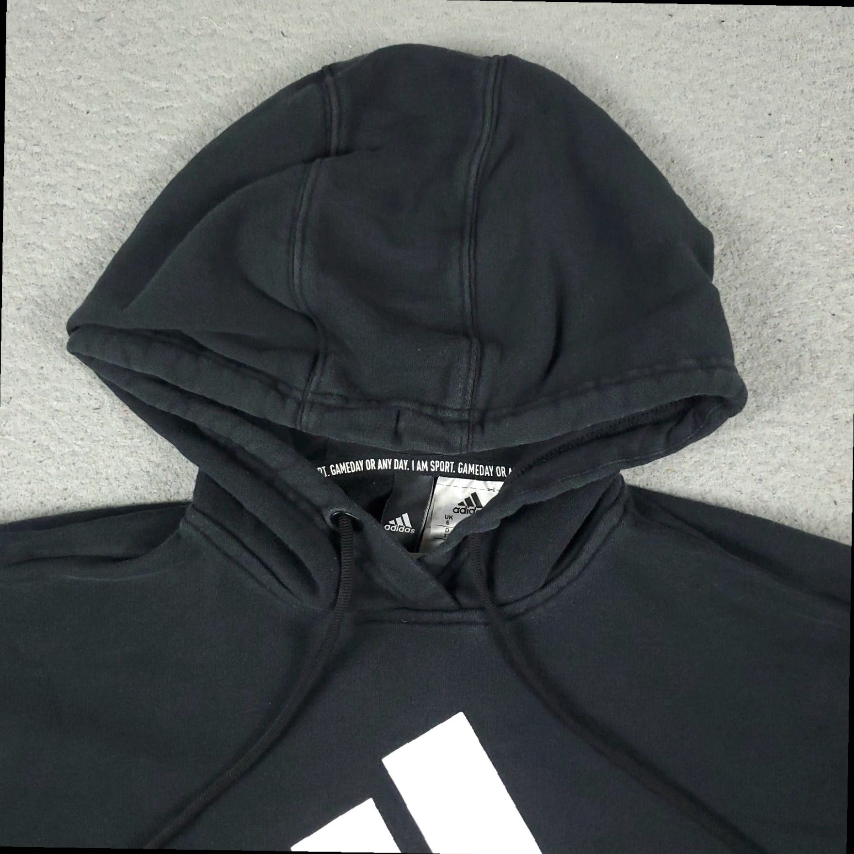 Adidas Adidas Women's Hoodie XS Black Cotton Blend Pullover Sweatshirt Size XS / US 0-2 / IT 36-38 - 2 Thumbnail
