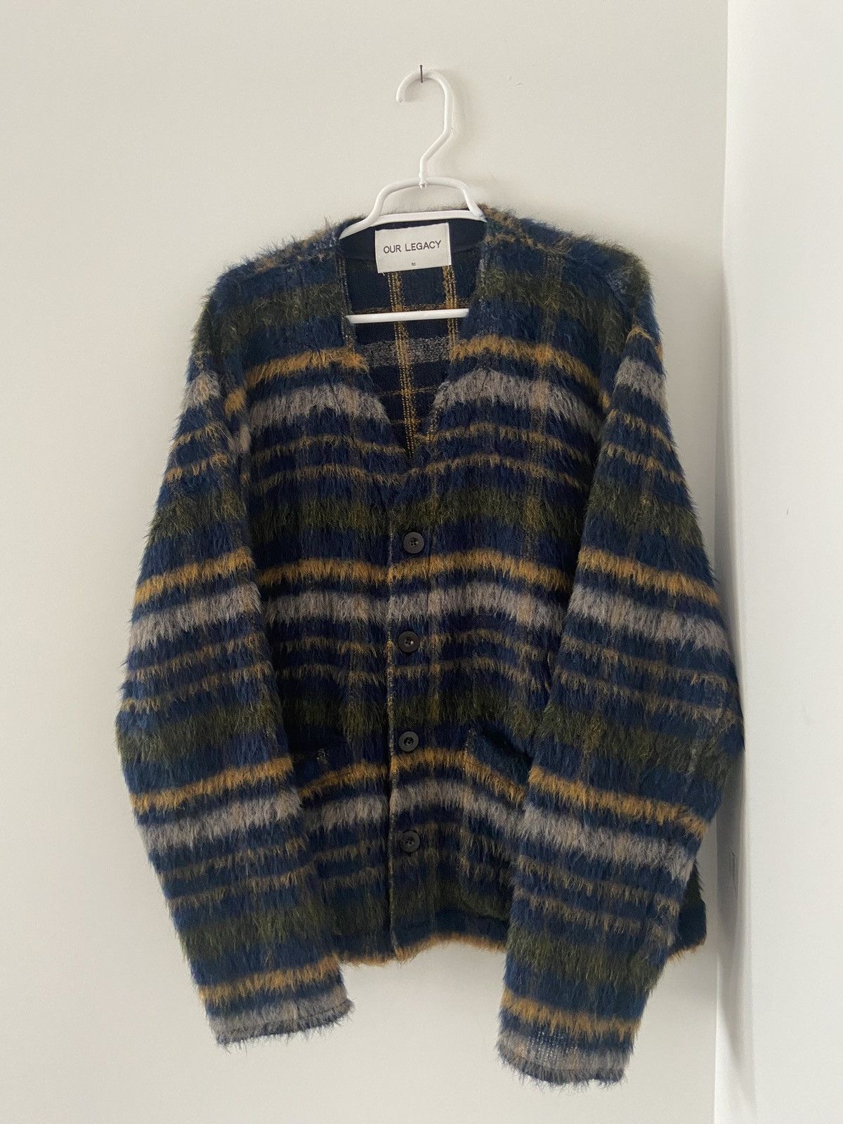Our Legacy Our Legacy FW18 Mohair Check Cardigan | Grailed