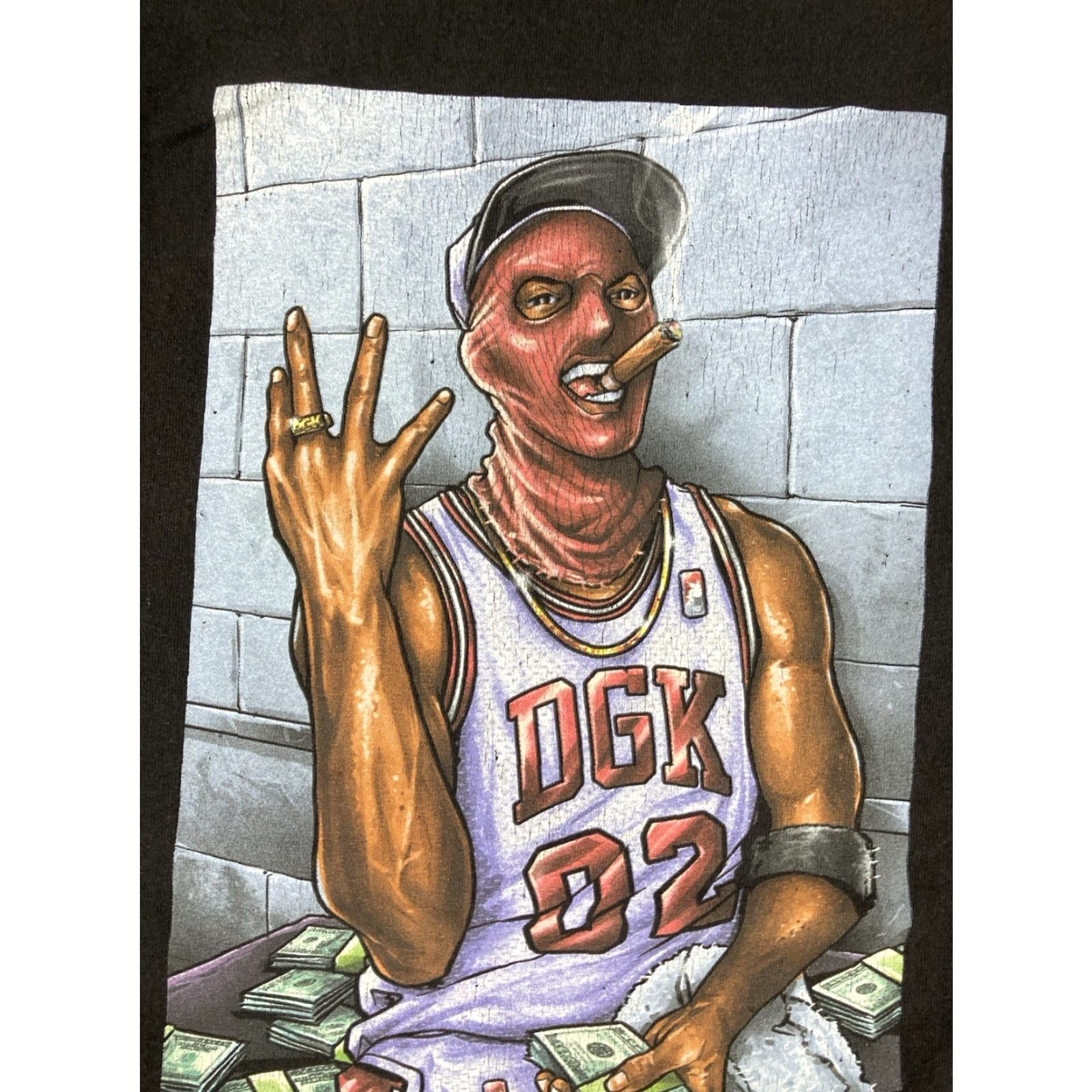 DGK DGK Basketball Money Graphic T-shirt Men Medium Black Short Sleeve Shirt Size US M / EU 48-50 / 2 - 2 Thumbnail