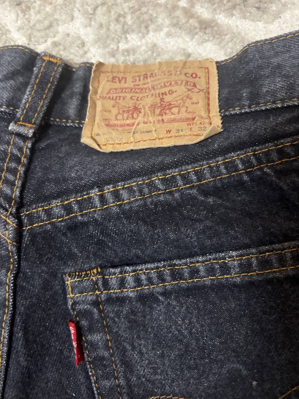 Levi's Vintage Clothing Vintage Levi's 901 High Waisted Skinny Jeans 90s-RARE FRANCE Size 31" - 4 Thumbnail