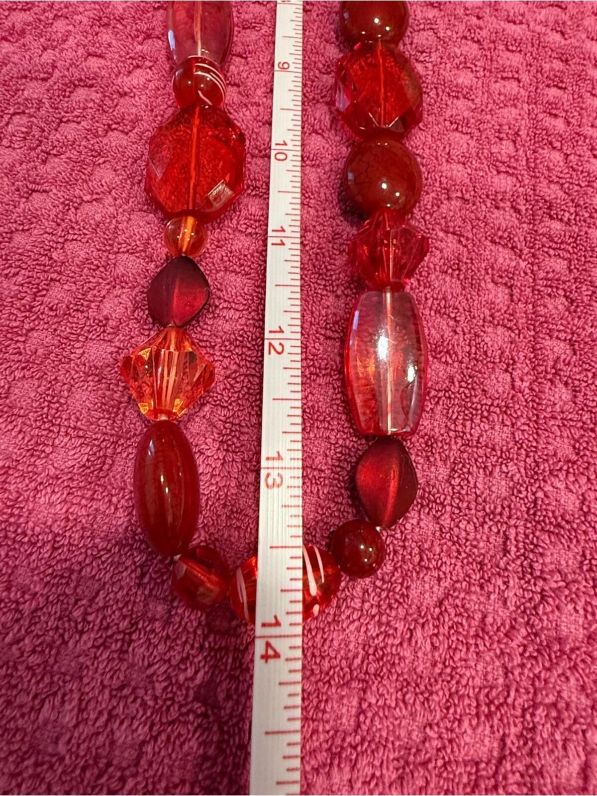 Other White pearlescent & red bead necklace set costume jewelry Size ONE SIZE - 6 Thumbnail