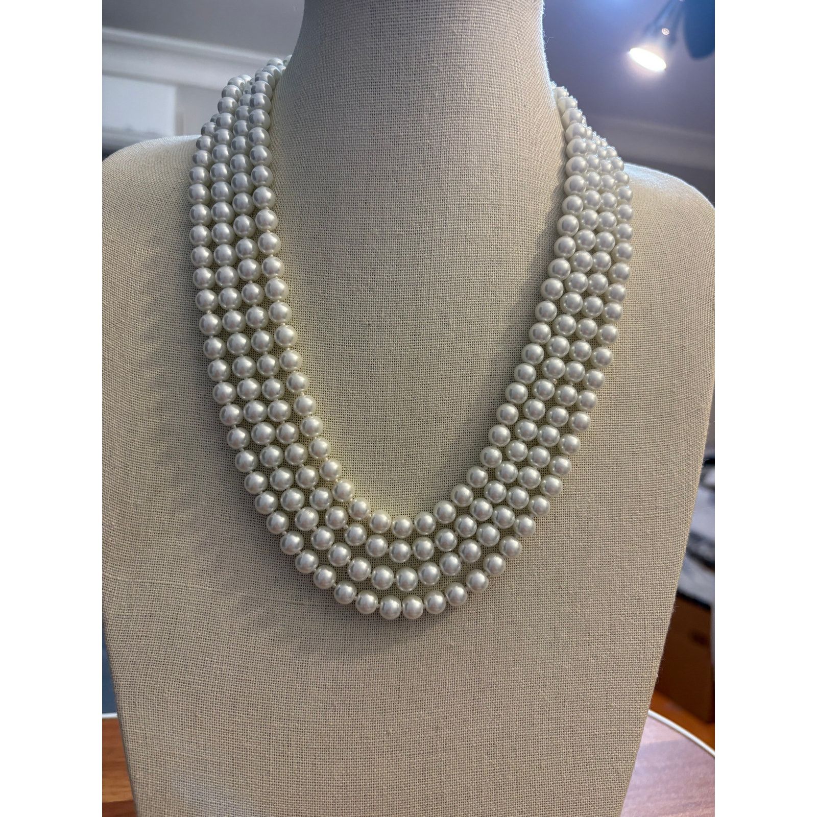 Other 2 Vintage Style 48” Faux Pearl Single Strand Necklace Size ONE SIZE - 1 Thumbnail