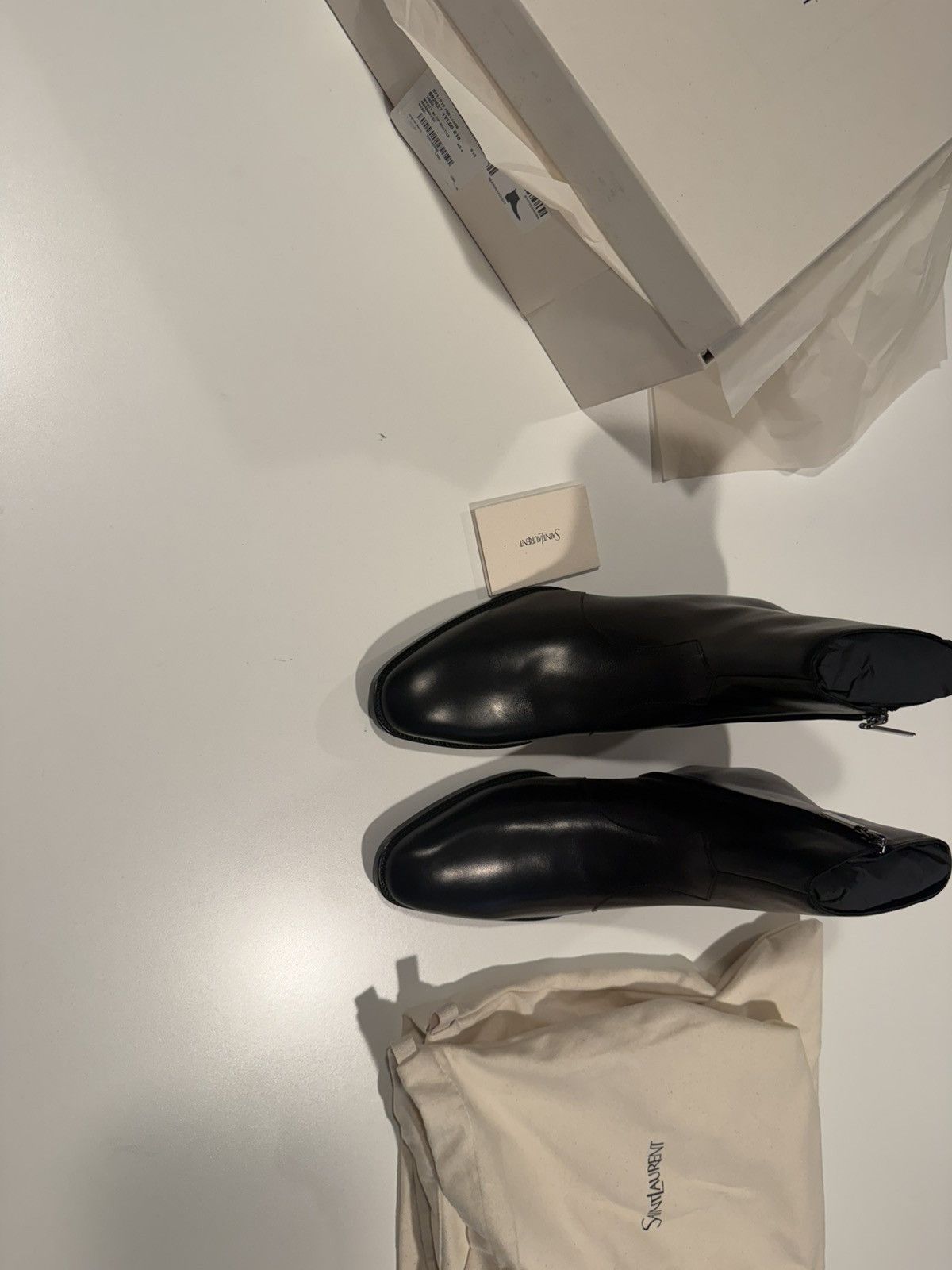 Saint Laurent Paris SAINT LAURENT Leather Chelsea Boots 43.5/10.5 Size US 10.5 / EU 43-44 - 12 Thumbnail