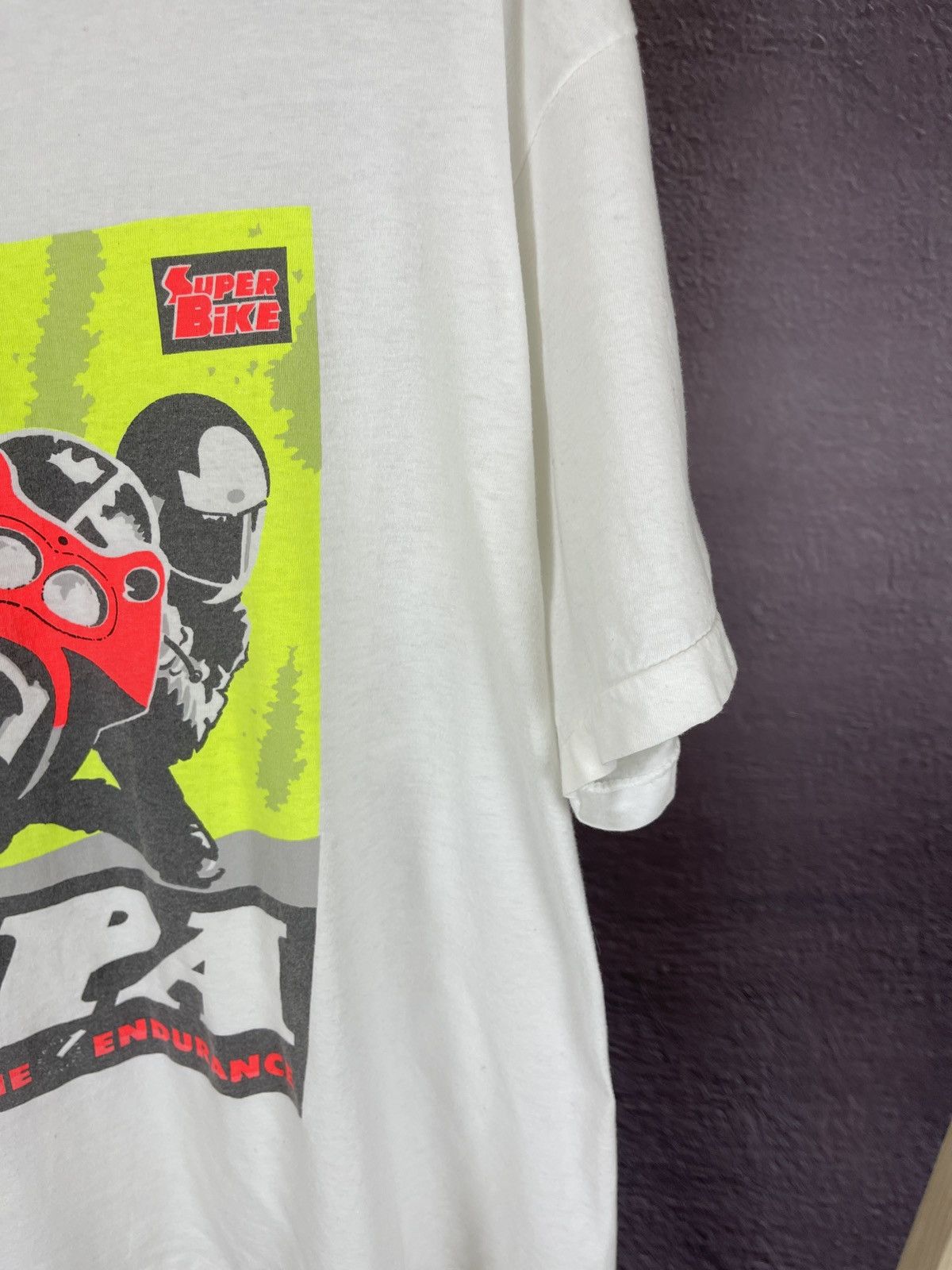 Vintage Super Bike vintage 1991 Phase one endurance SPA tee shirt Size US L / EU 52-54 / 3 - 7 Thumbnail