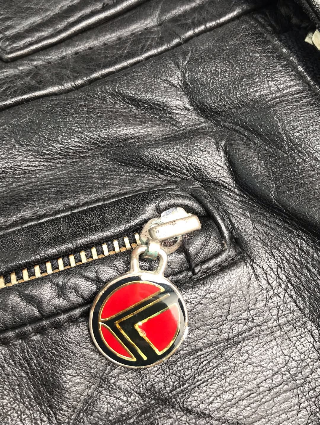 Japanese Brand 1980s Excellence Komine Biker Leather Pants Motorcycle Size US 27 - 8 Thumbnail