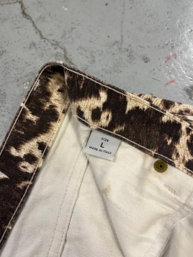 Roberto Cavalli FW1999 Roberto Cavalli Fur Movement Cow Print Beige Pants Size US 32 / EU 48 - 11 Thumbnail