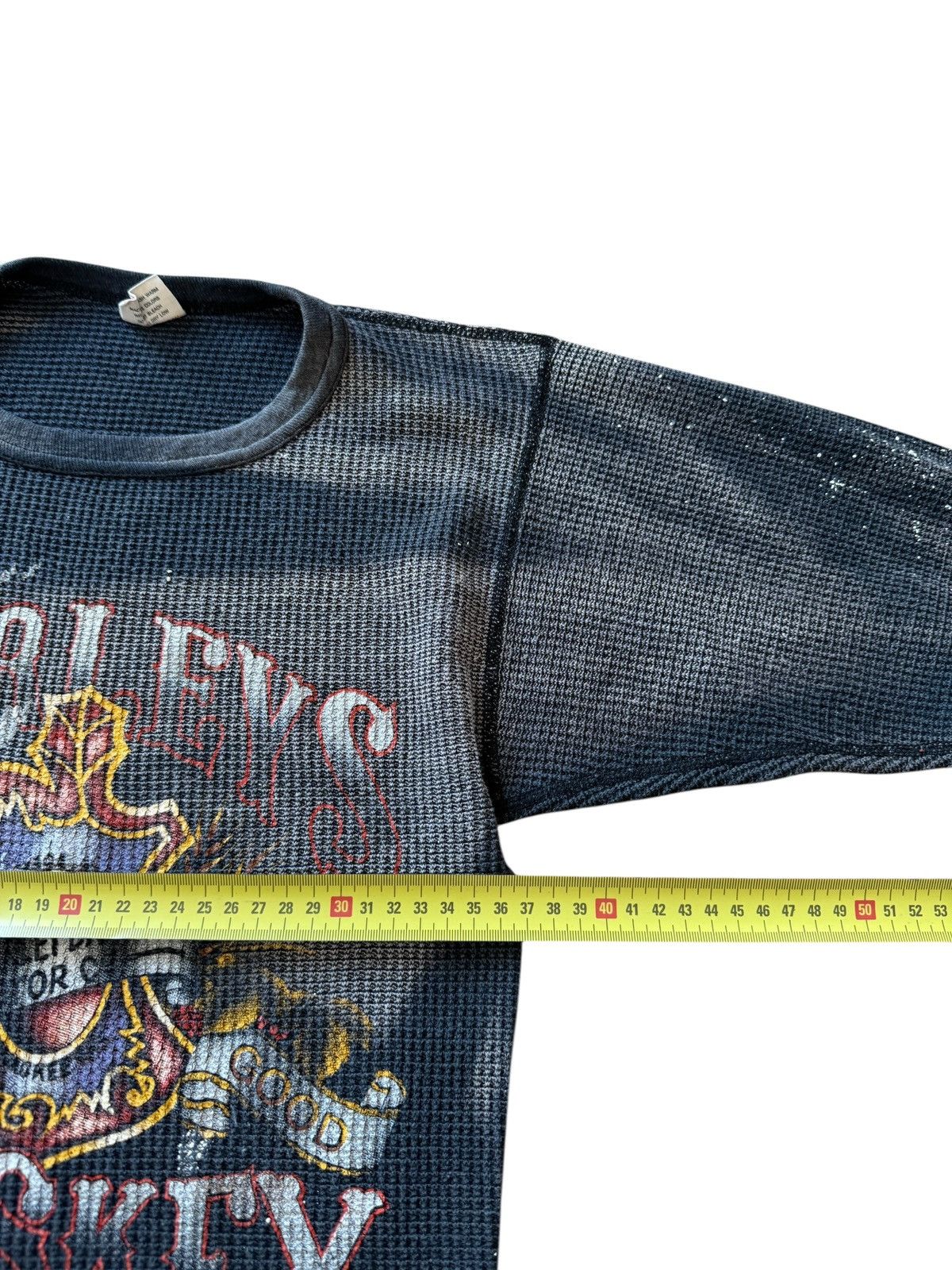 Harley Davidson *RARE* HARLEY DAVIDSON 1980s VINTAGE 3D EMBLEM THERMAL Size US M / EU 48-50 / 2 - 12 Thumbnail