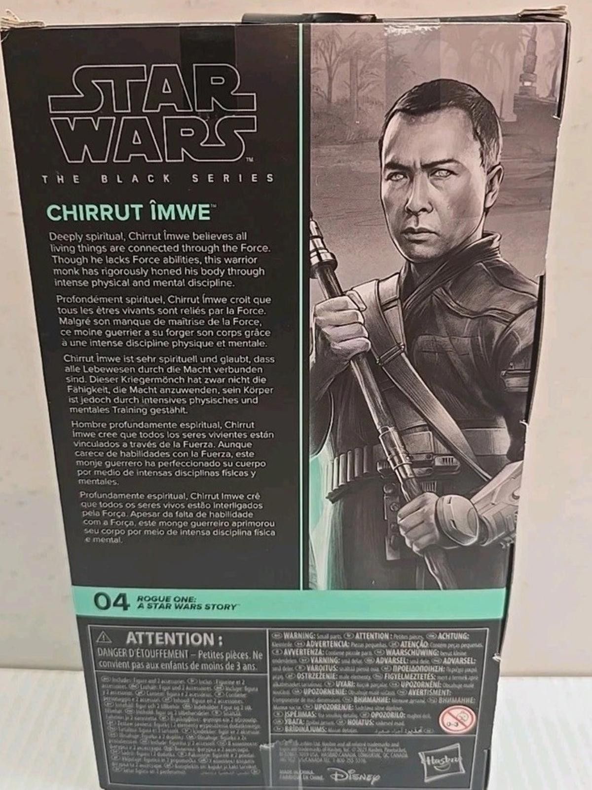 Other Star Wars Black Series Rogue One Chirrut Imwe 6" Figure Size ONE SIZE - 2 Thumbnail