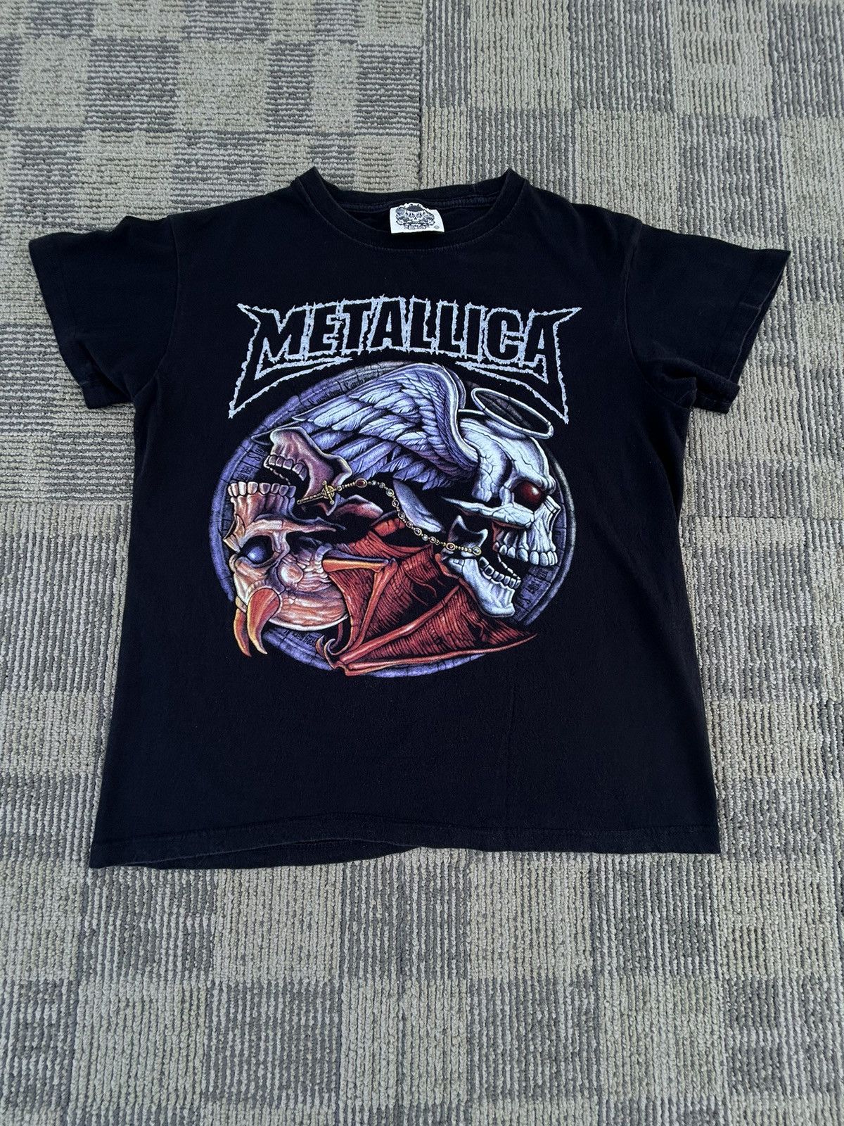 Band Tees Vintage Y2K Metallica Band Skulls Graphic T-shirt Size M / US 6-8 / IT 42-44 - 1 Thumbnail