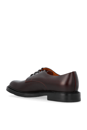 Gucci o1loc1c0426 812142 Men's Lace-Up Shoes With Leather Web Size US 8 / EU 41 - 4 Thumbnail