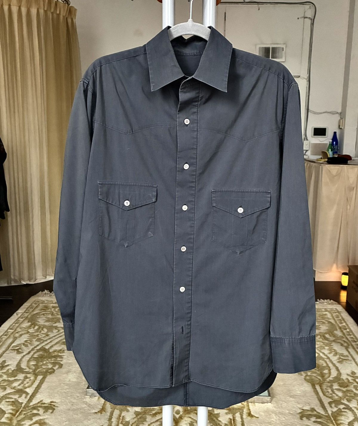 Other Alexander Van Slobbe Archive Garment Dyed Western Shirt Size US M / EU 48-50 / 2 - 6 Thumbnail
