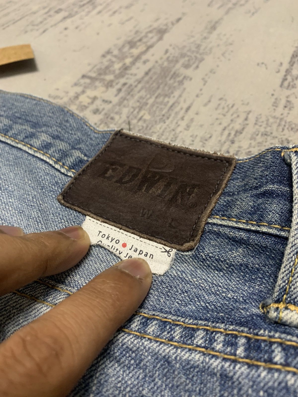 Edwin VINTAGE EDWIN Distressed Jeans W39 Size US 39 - 11 Thumbnail