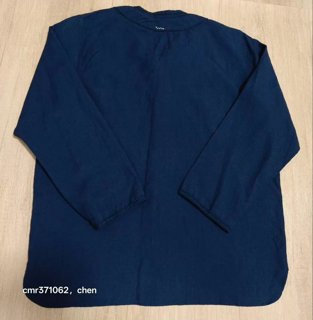 Visvim VISVIM 19AW Embroidered DUGOUT SHIRT Navy 7/8 Sleeve Size 4 Size US XL / EU 56 / 4 - 5 Thumbnail