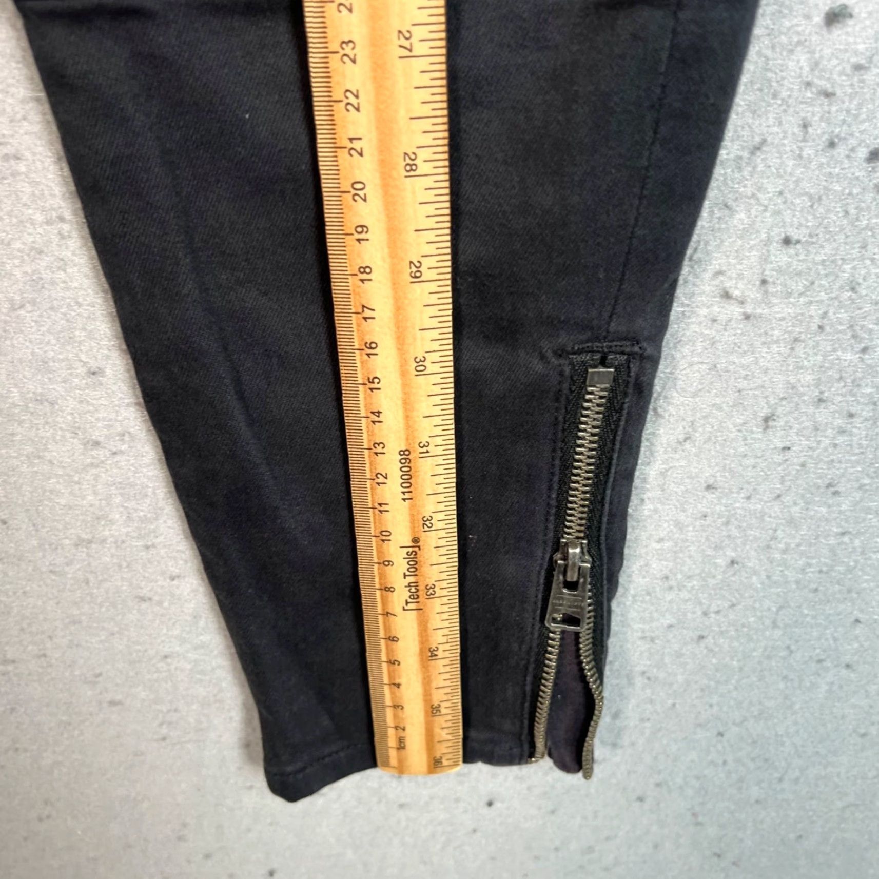 Allsaints AllSaints Womens 30 Gwen Skinny Cargo Jeans Black Cotton Blend Pants Size 30" / US 8 / IT 44 - 6 Thumbnail