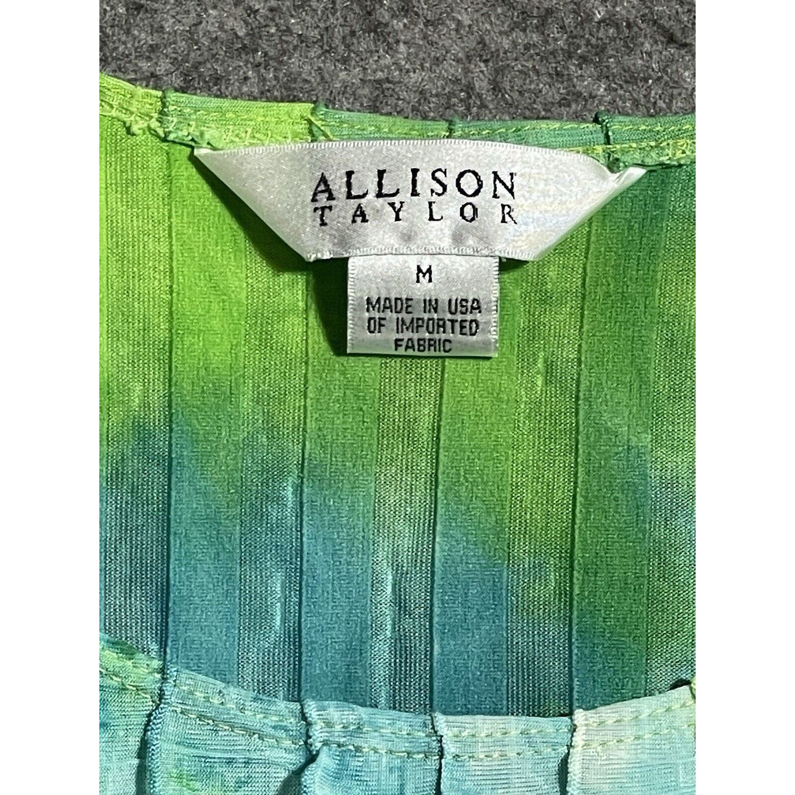 Other Vintage Allison Taylor Top Size M Ruffles Green Blue Mermaid Size M / US 6-8 / IT 42-44 - 8 Thumbnail