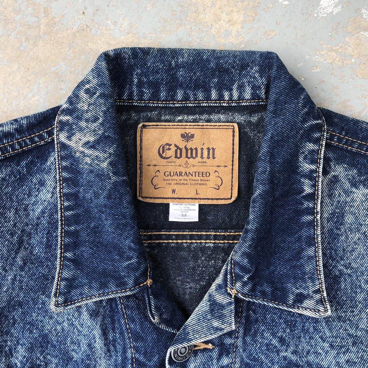 Edwin Vintage Edwin Asid Wash Trucker Denim Jacket Size US M / EU 48-50 / 2 - 17 Thumbnail