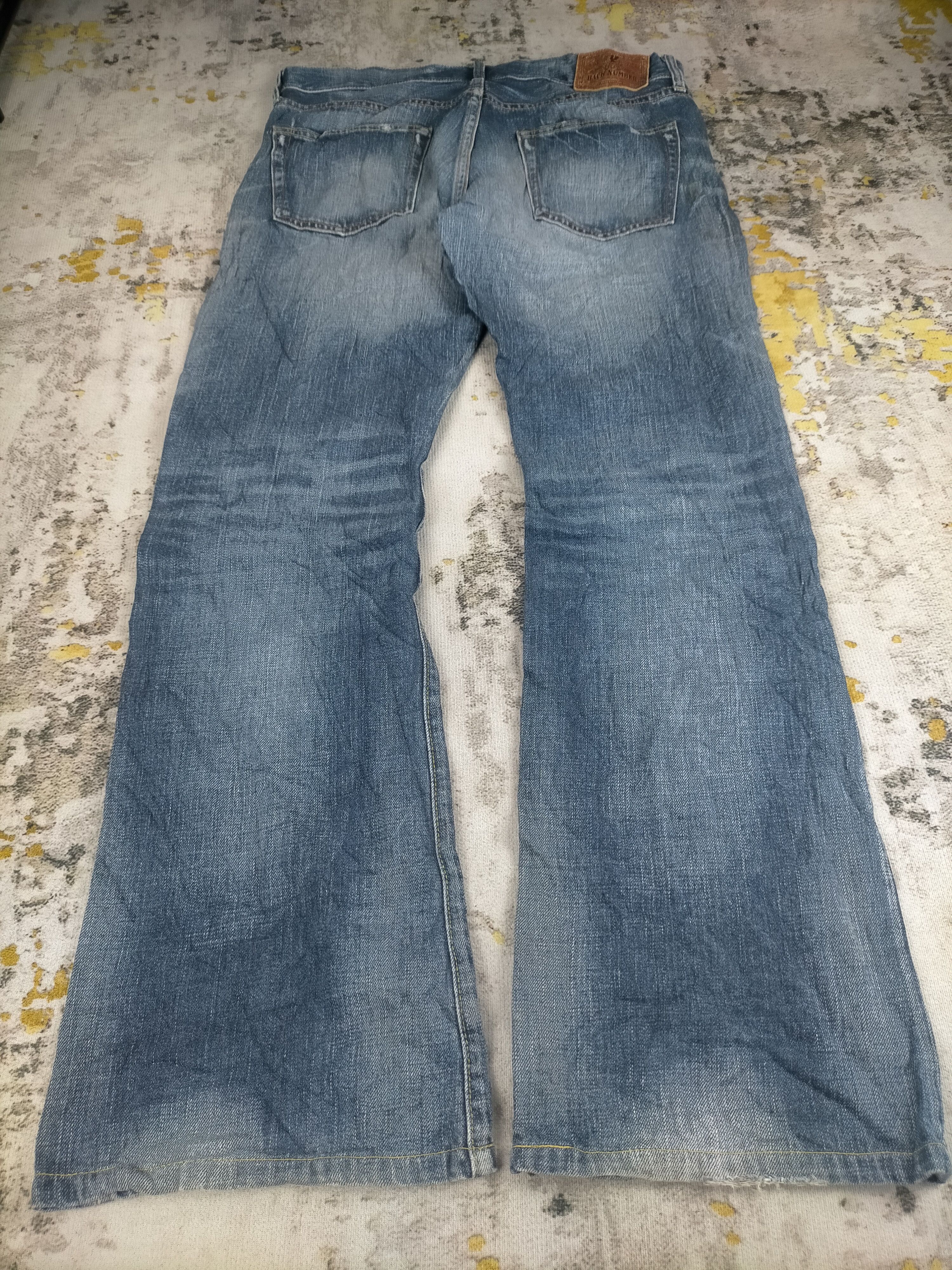 Tornado Mart 90s Flared Back Number Washed Jeans Size US 32 / EU 48 - 4 Thumbnail