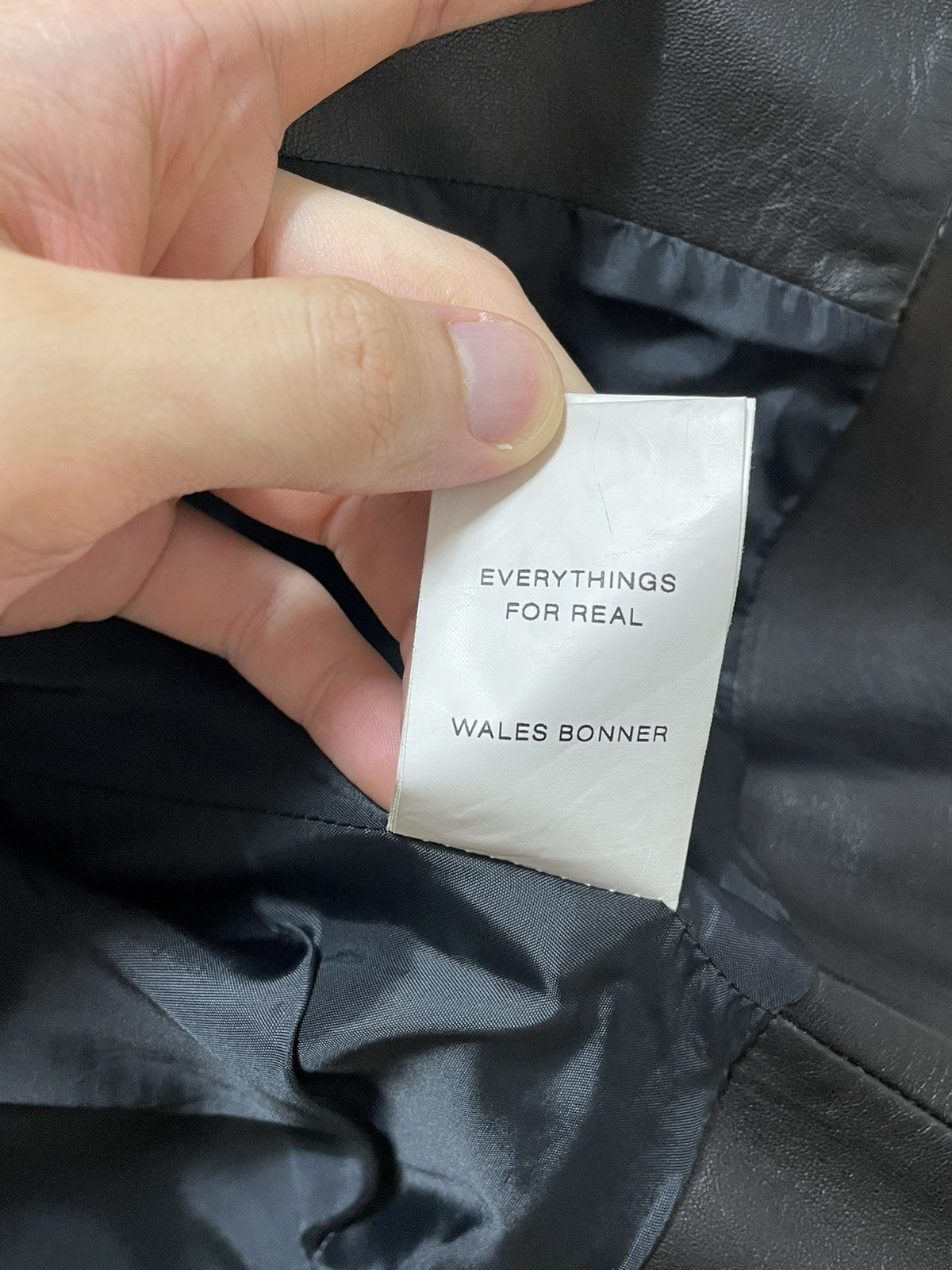 Wales Bonner Ezekiel Star Crochet Collared Biker Leather Jacket Size US M / EU 48-50 / 2 - 6 Thumbnail