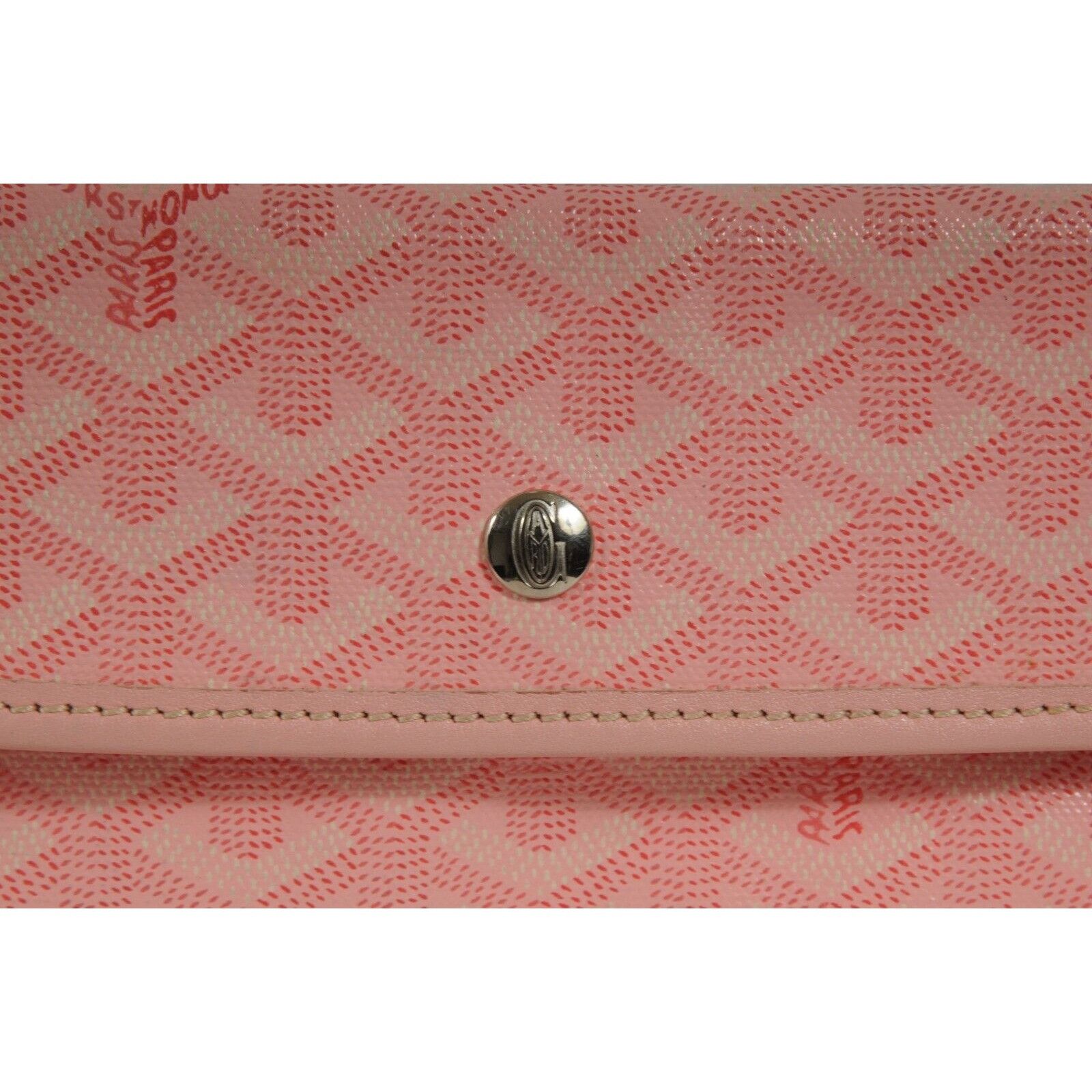 Goyard Pink Wallet Pouch Phone Case Travel Holder Sac File - 02280 Size ONE SIZE - 2 Thumbnail