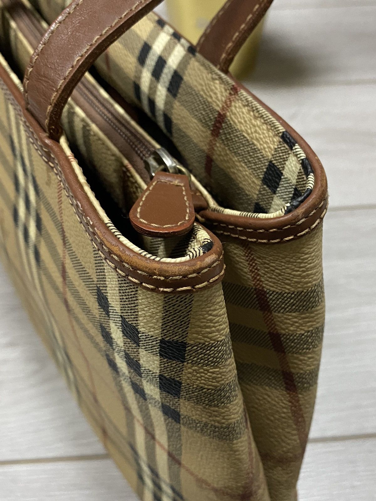 Burberry Burberry vintage nova check leather canvas bag Size ONE SIZE - 13 Thumbnail
