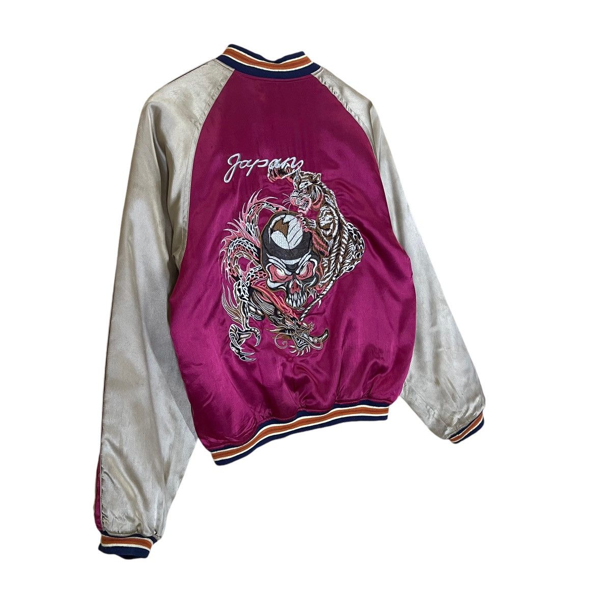 Japanese Brand Sukajan Dragon Embroidered Satin Jacket Size US M / EU 48-50 / 2 - 2 Thumbnail