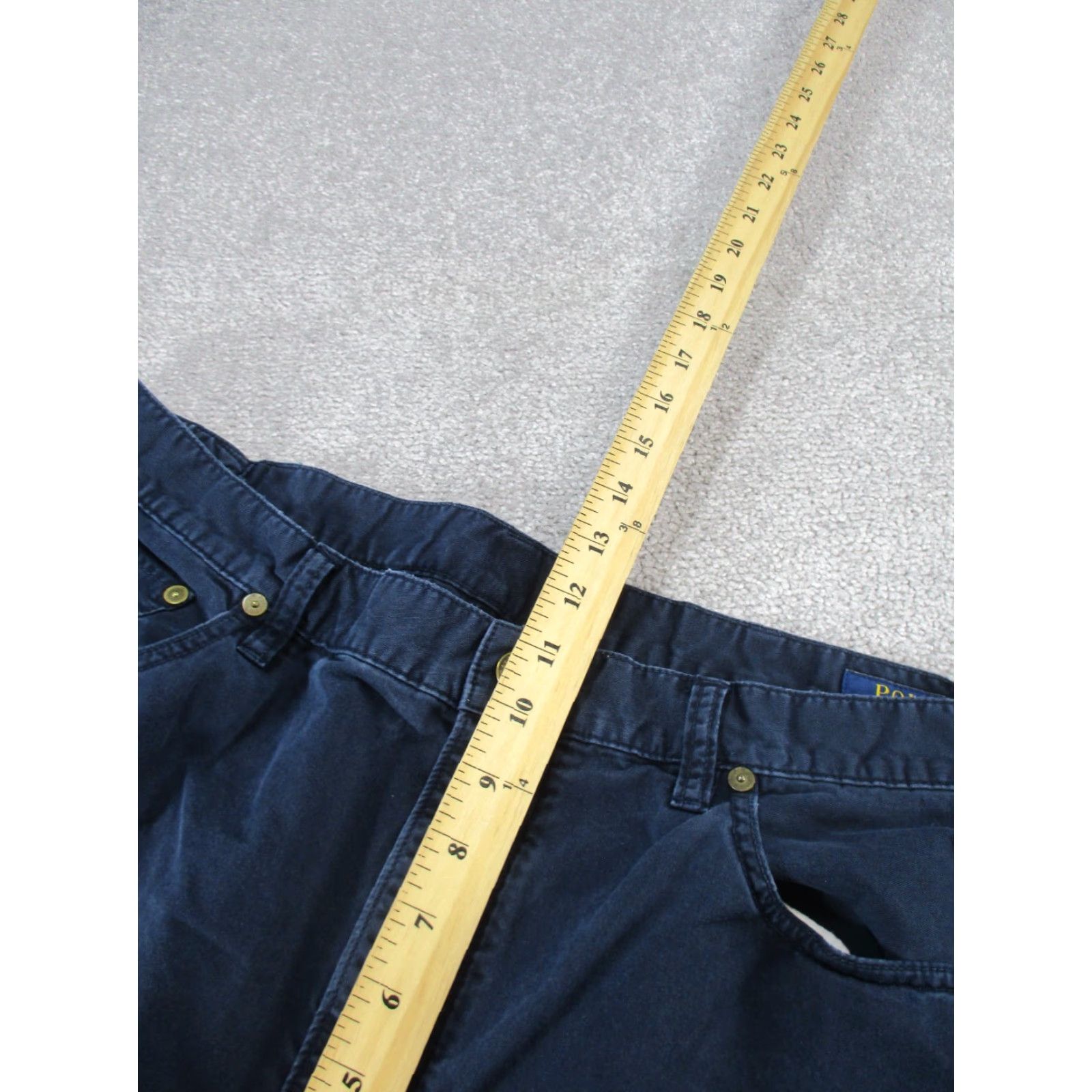 Polo Ralph Lauren Polo Ralph Lauren Pants Mens 38 Navy Chino Tapered 38x29 Vintage 90s Logo Preppy Mens Size US M / EU 48-50 / 2 - 6 Thumbnail