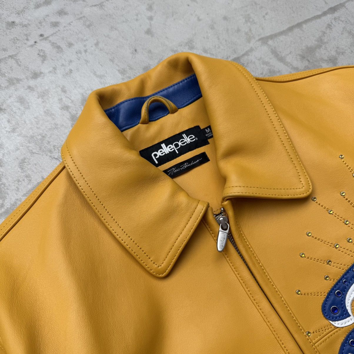 Pelle Pelle Pelle Pelle Great Of All Time Yellow Leather Jacket Size US M / EU 48-50 / 2 - 3 Thumbnail