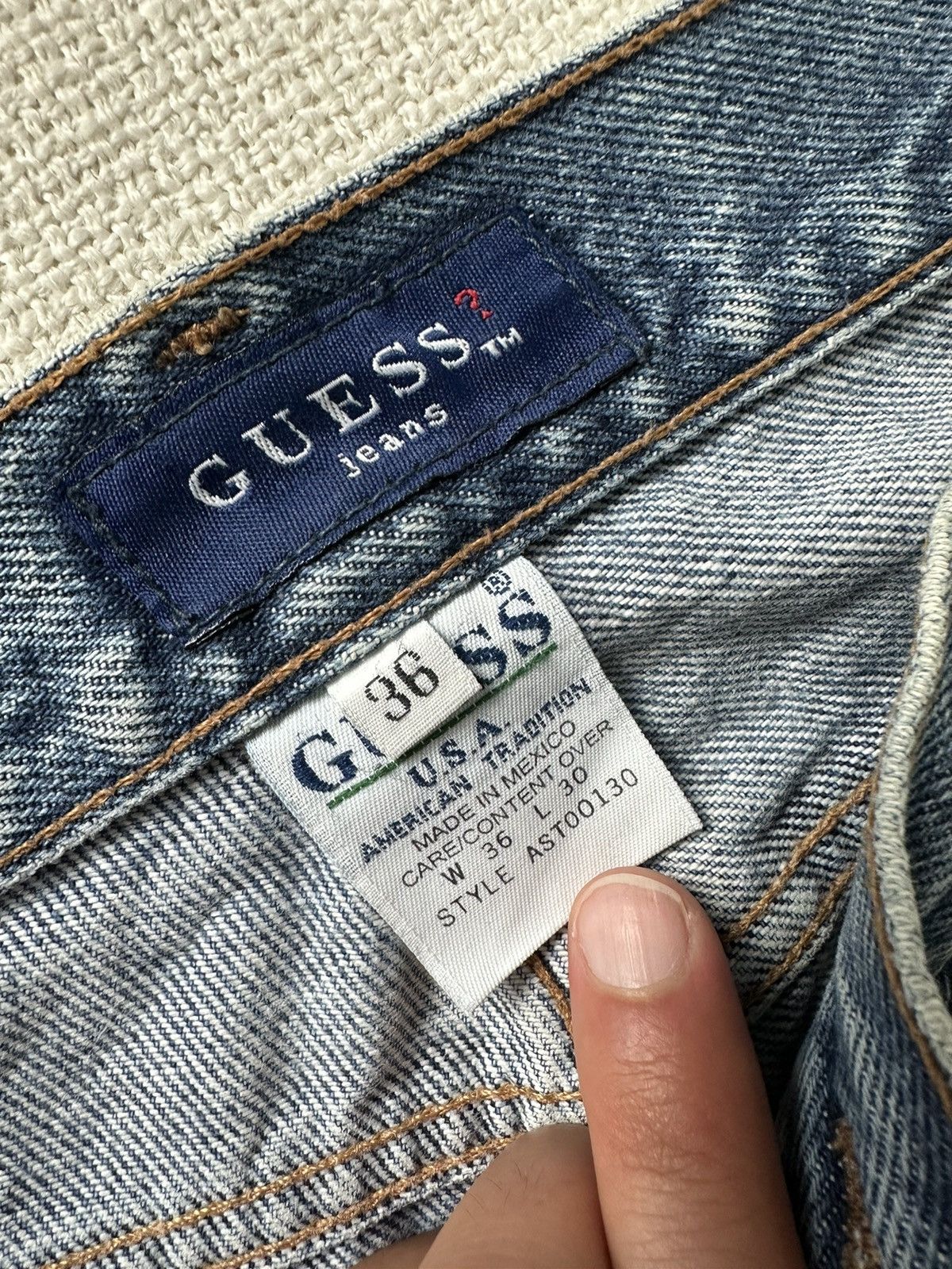 Guess Guess Jeans USA Vintage Blue Denim Size US 36 / EU 52 - 5 Thumbnail