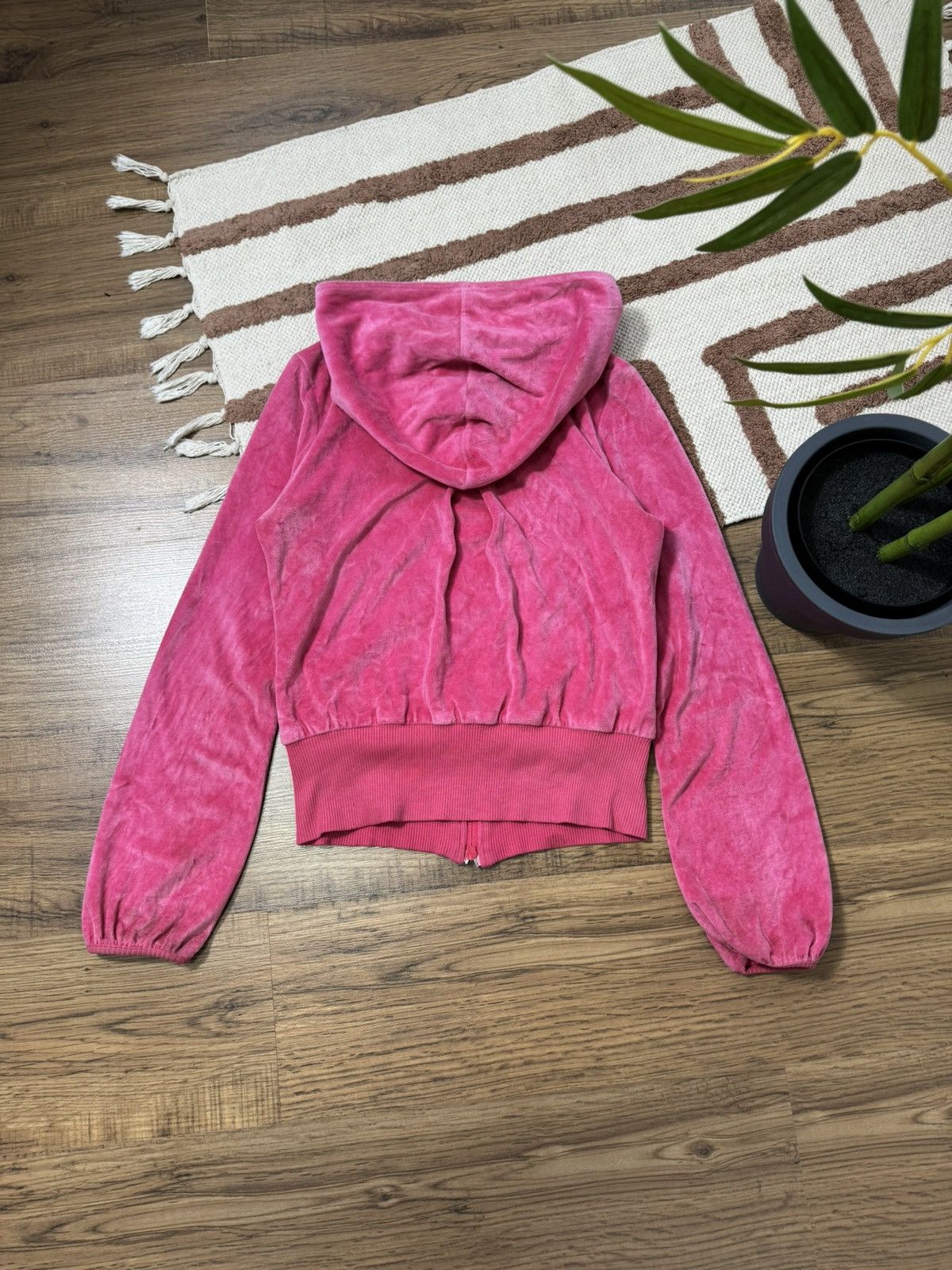 Nike VINTAGE NIKE VELOUR PINK WMNS ZIP HOODIE Size XS / US 0-2 / IT 36-38 - 3 Thumbnail