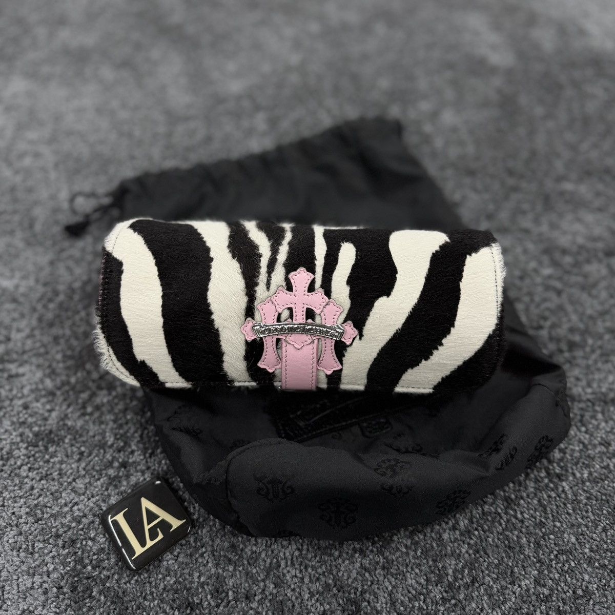 Chrome Hearts Chrome Hearts Black White Zebra Pink Cross Patch Watch Roll Size ONE SIZE - 1 Thumbnail