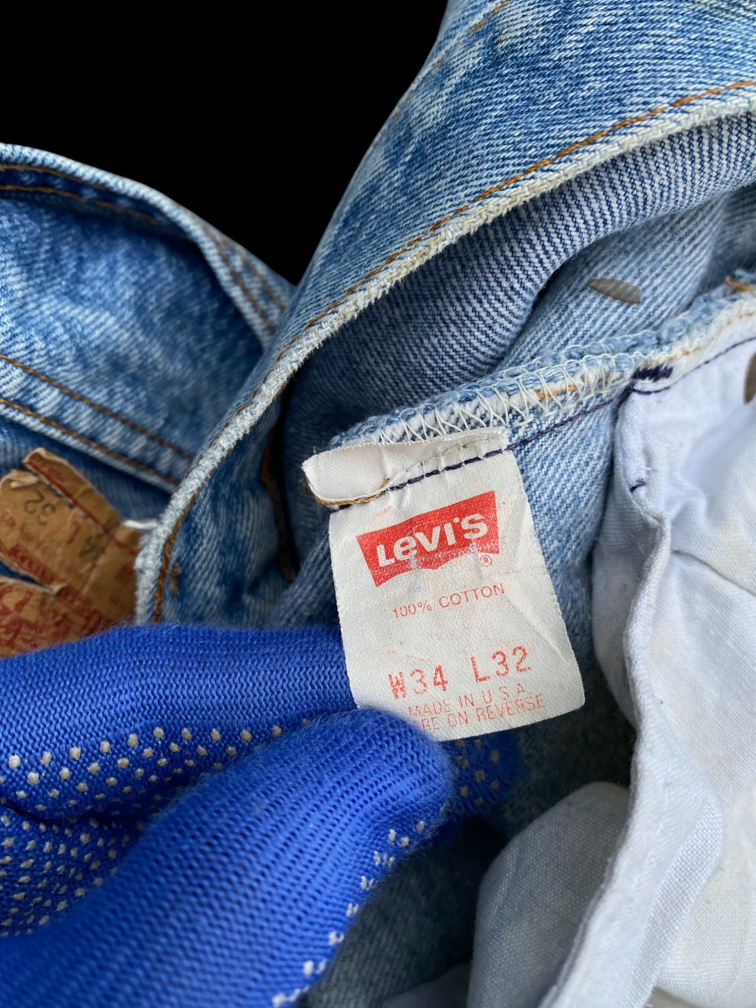 Levi's Vintage 1993 Levis 501 dirty lightwash distressed W33x28.5 Size US 33 - 14 Thumbnail