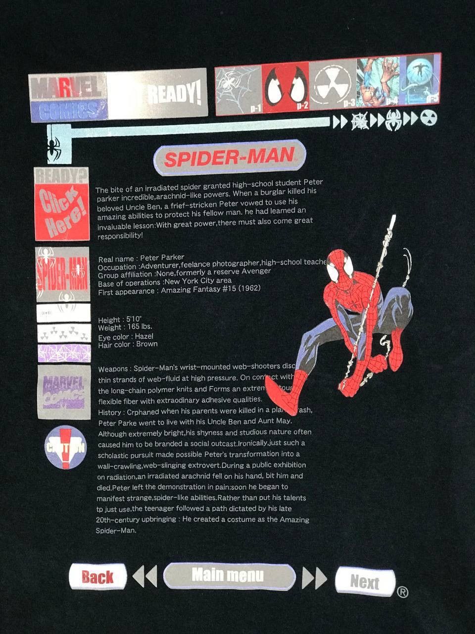 Marvel Comics × Vintage vintage 2002 Spiderman game console playstation Size US M / EU 48-50 / 2 - 5 Thumbnail