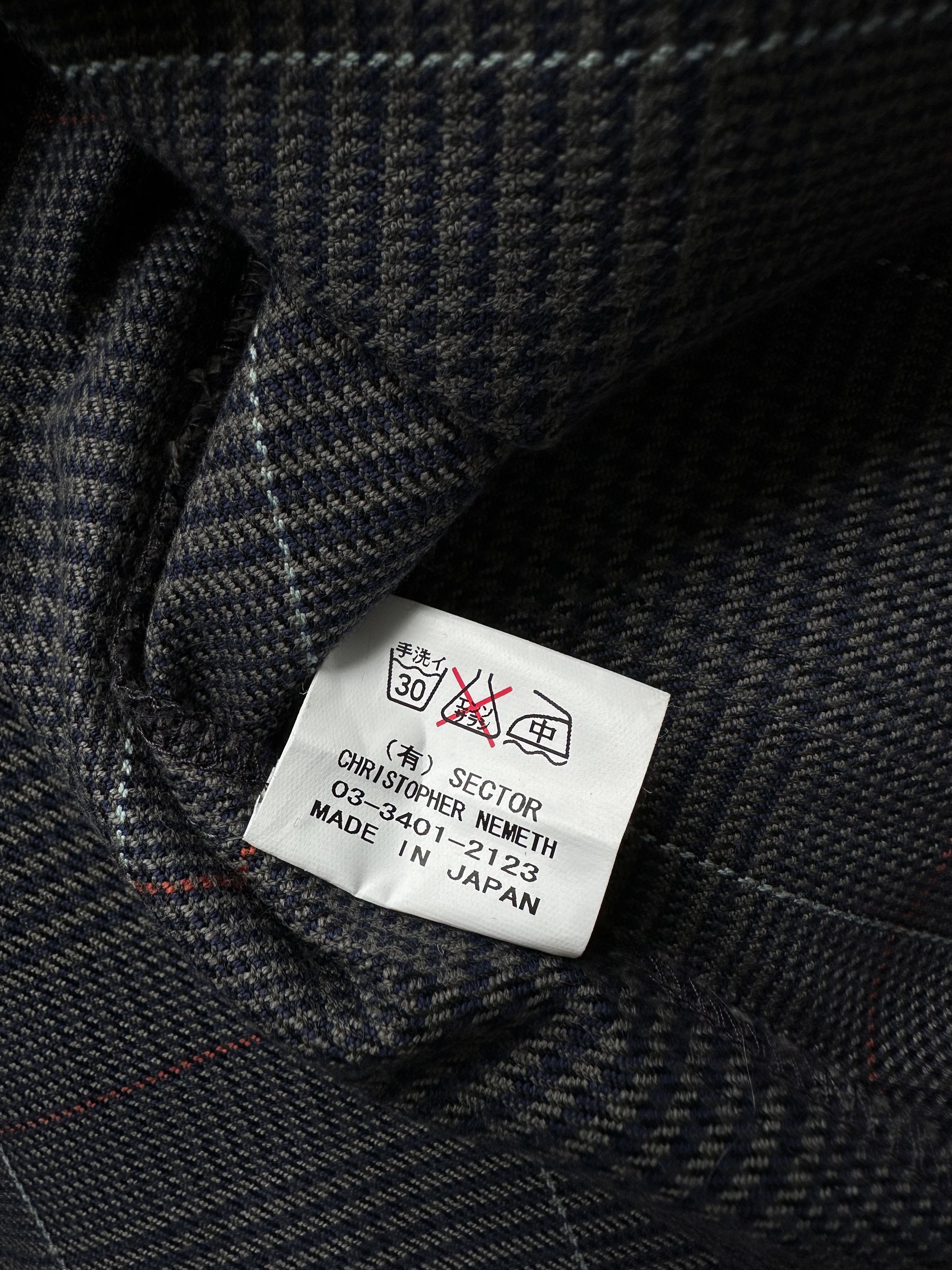 Christopher Nemeth × Japanese Brand Christopher Nemeth grey check trench jacket Size US M / EU 48-50 / 2 - 11 Thumbnail