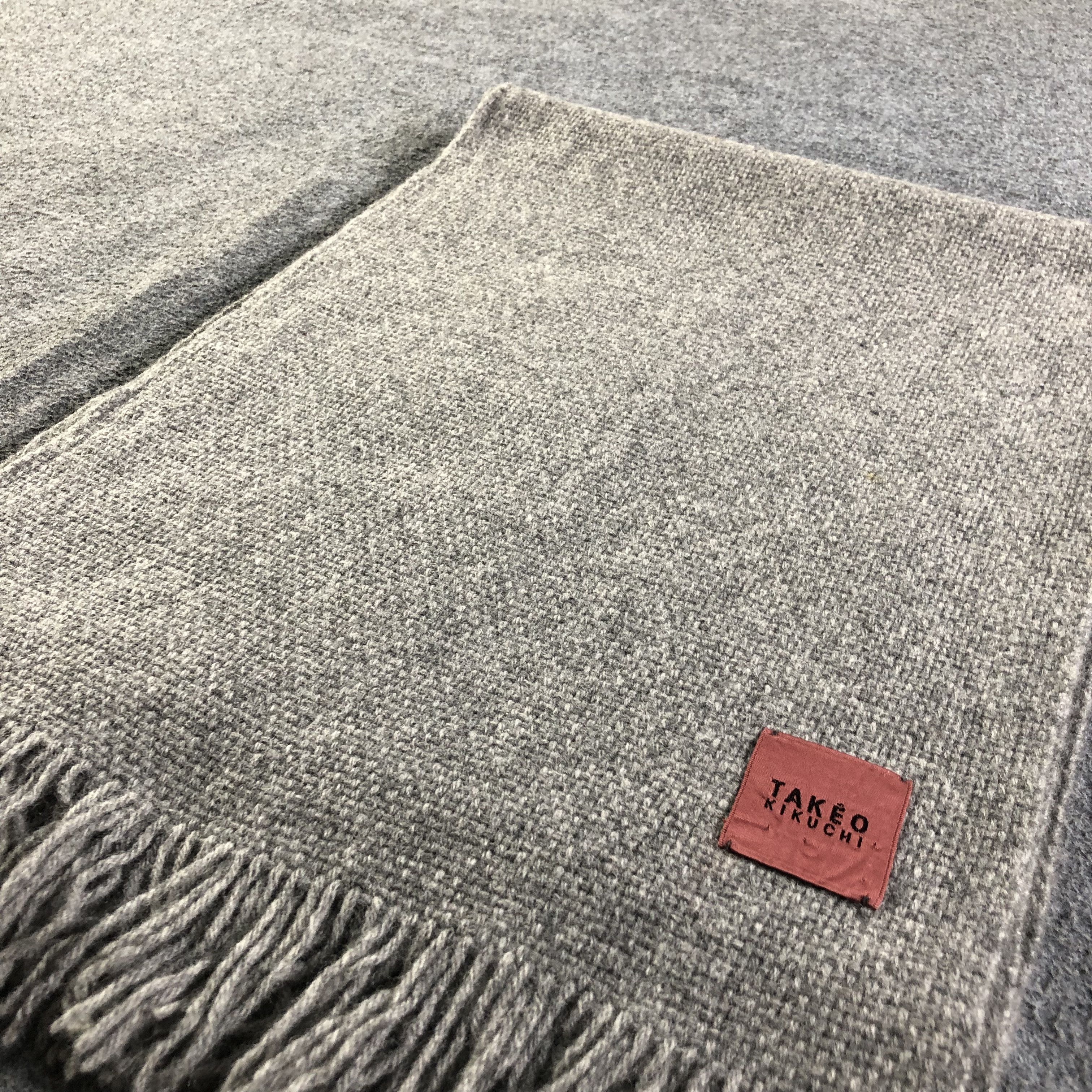 Takeo Kikuchi Takeo Kikuchi Wool Scarf Muffler V1984 Size ONE SIZE - 3 Thumbnail