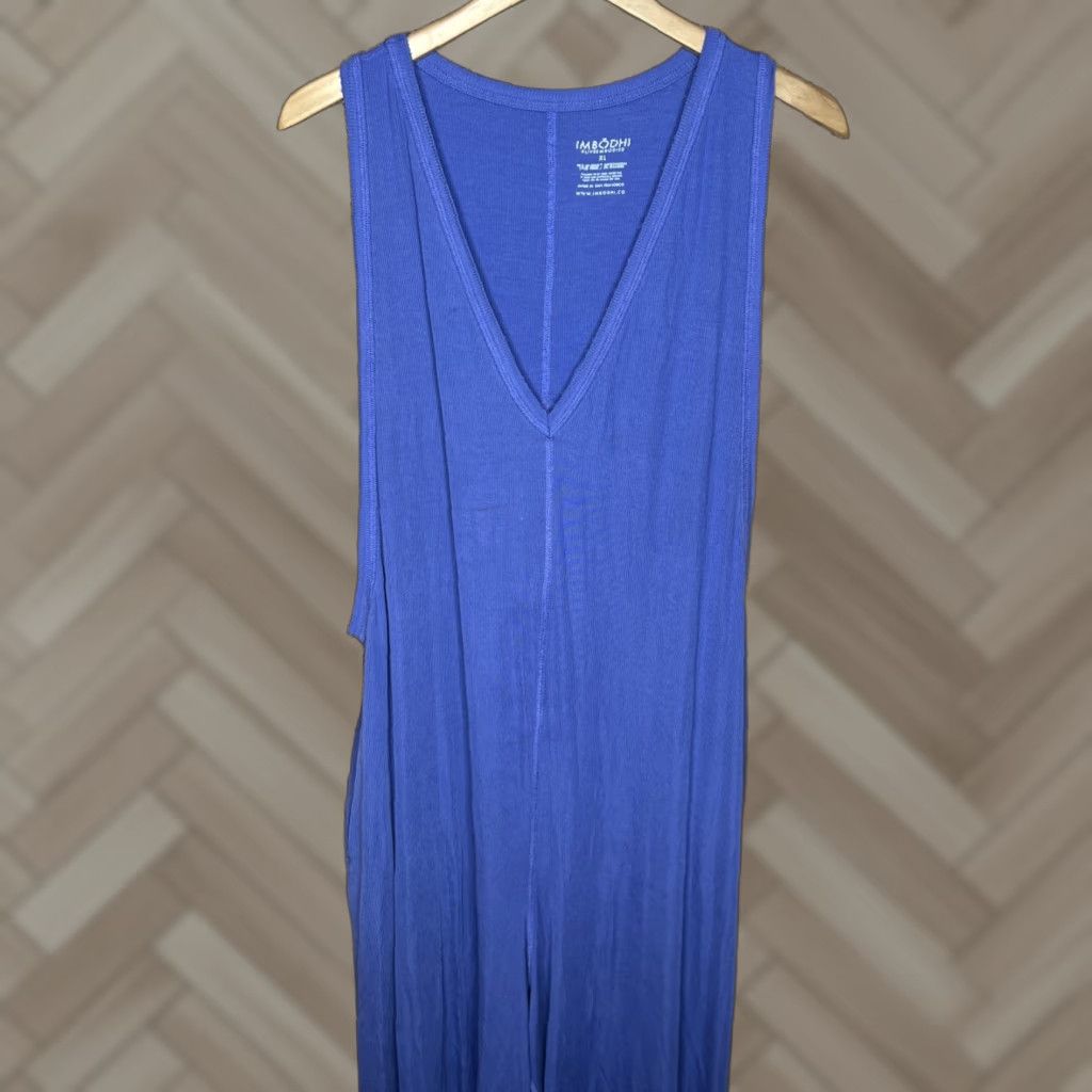 Vintage Imbodhi HANA JUMPSUIT 2.0 RIBBED Indigo Womens XL Jumpsuit Ribbed Blue XL Womens Size 40" / US 18 - 1 Thumbnail