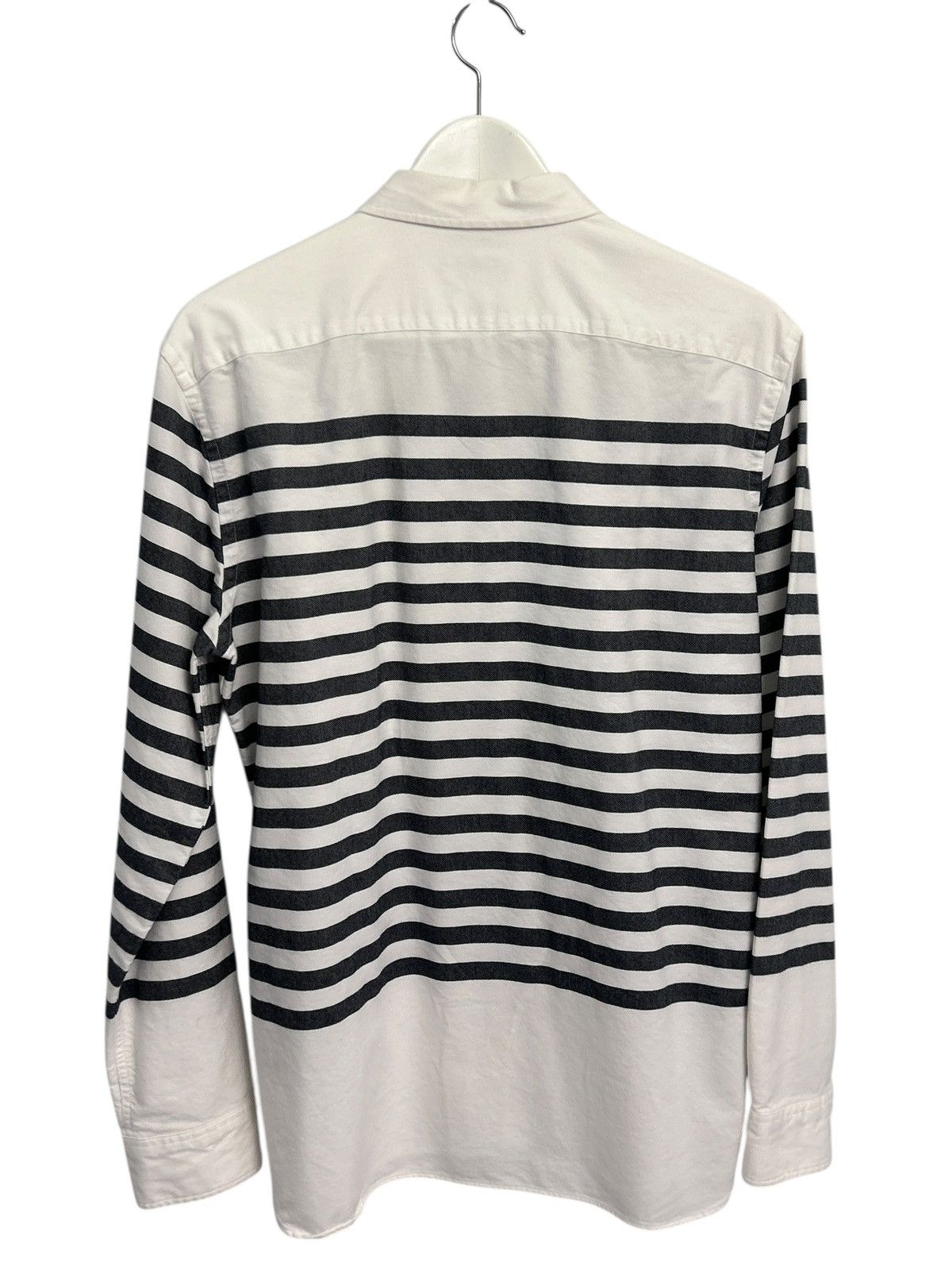 Burberry Burberry Brit White Striped Cotton long Sleeve shirt M Size US M / EU 48-50 / 2 - 2 Thumbnail